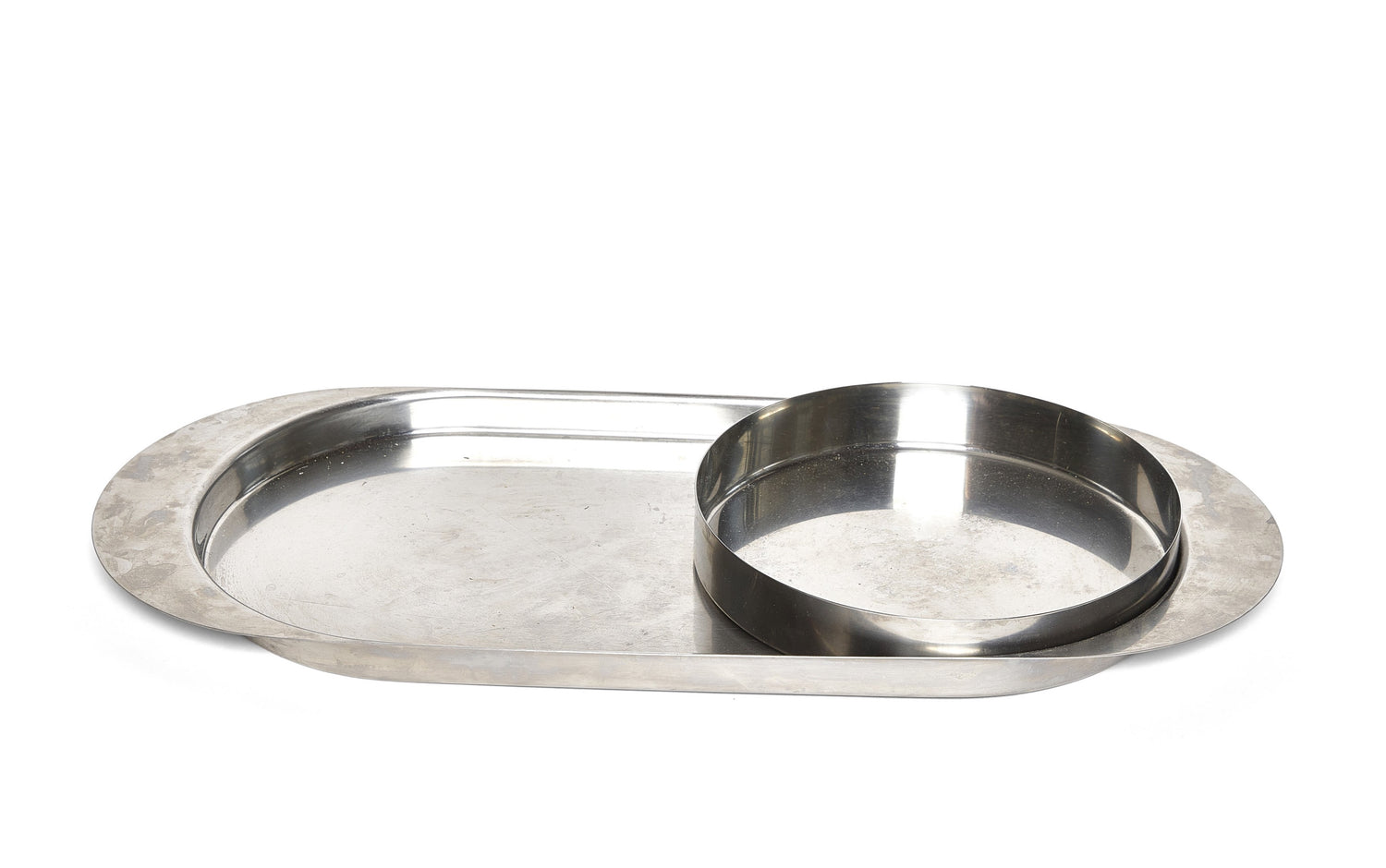 Arne Jacobsen Stainless Tray with Low Bowl for Stelton