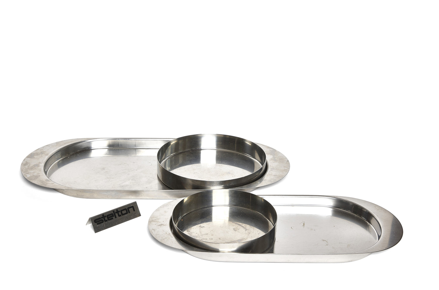 Arne Jacobsen Stainless Tray with Low Bowl for Stelton