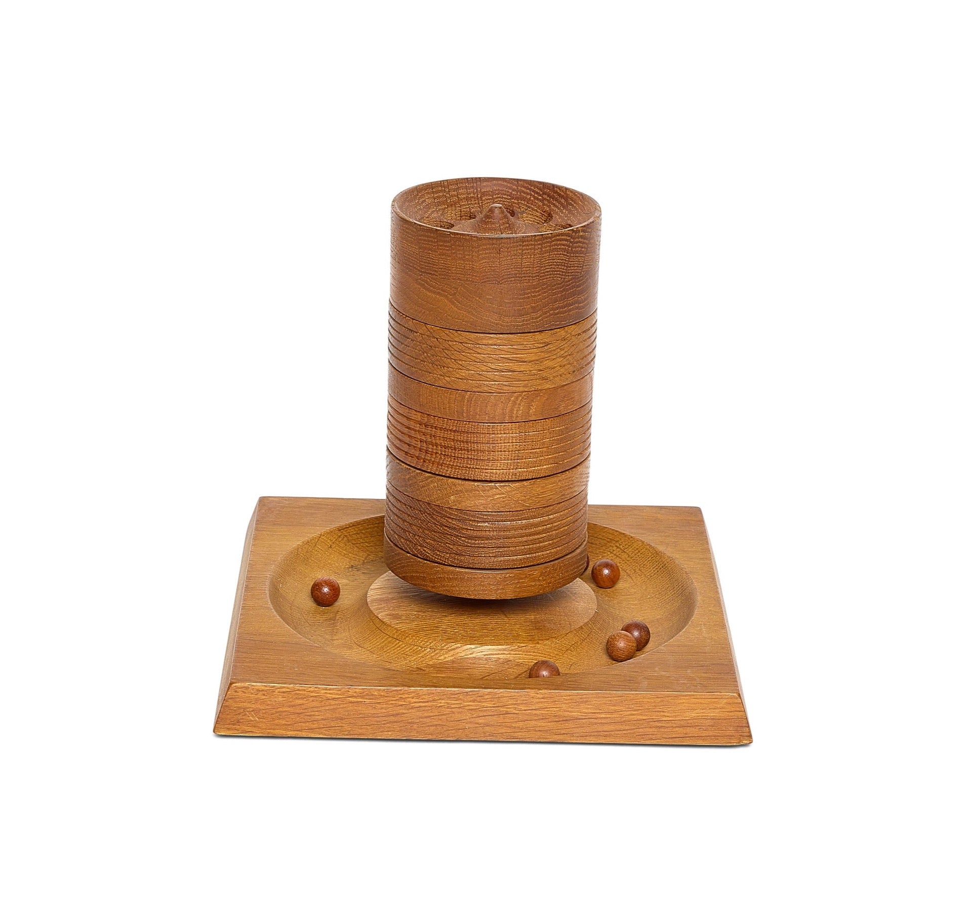 Danish Teak Tarnspil Tower Game by Piet Hein for Skjode Skjern