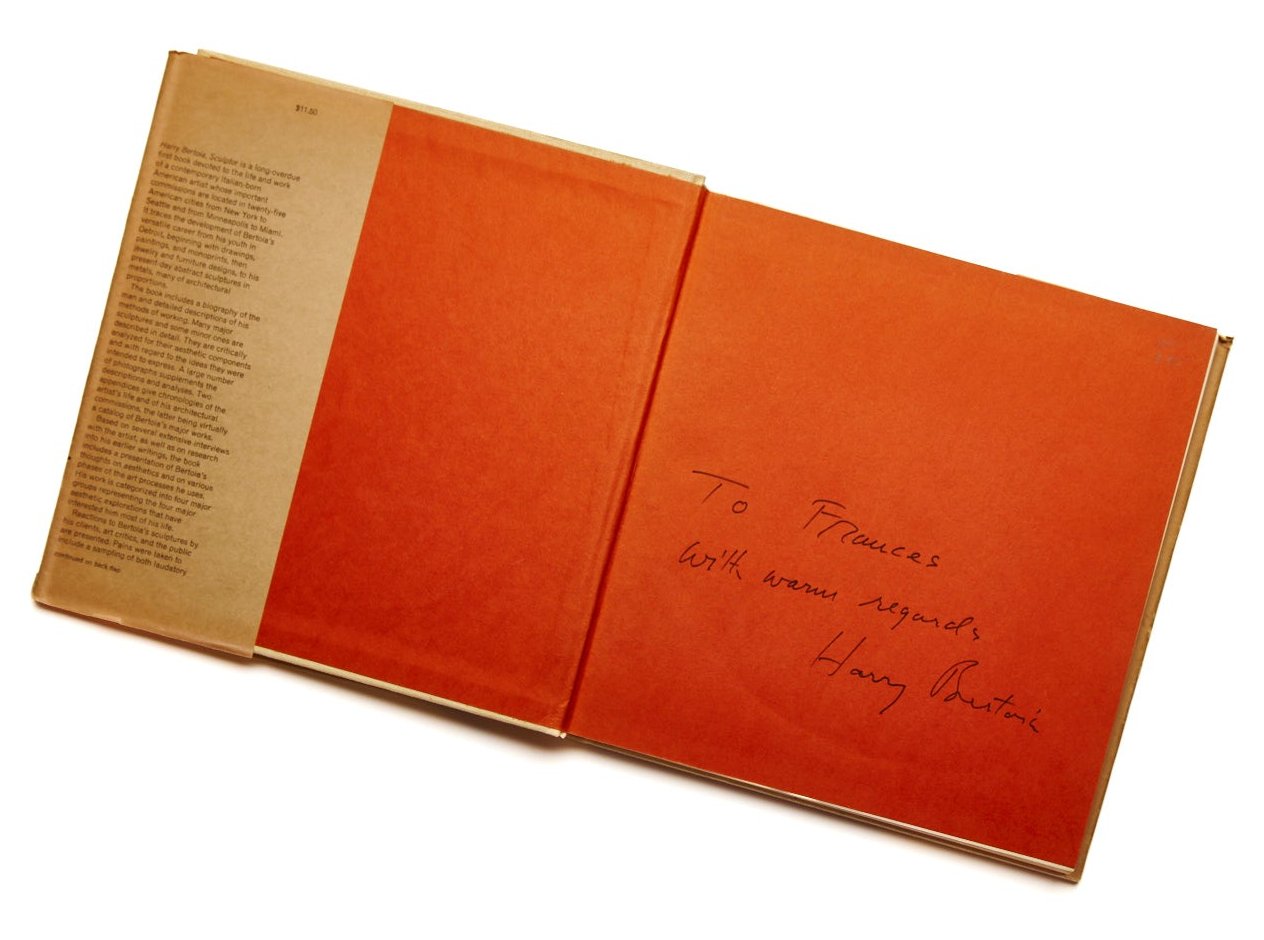 Inscribed and Signed Edition of Harry Bertoia - Sculptor