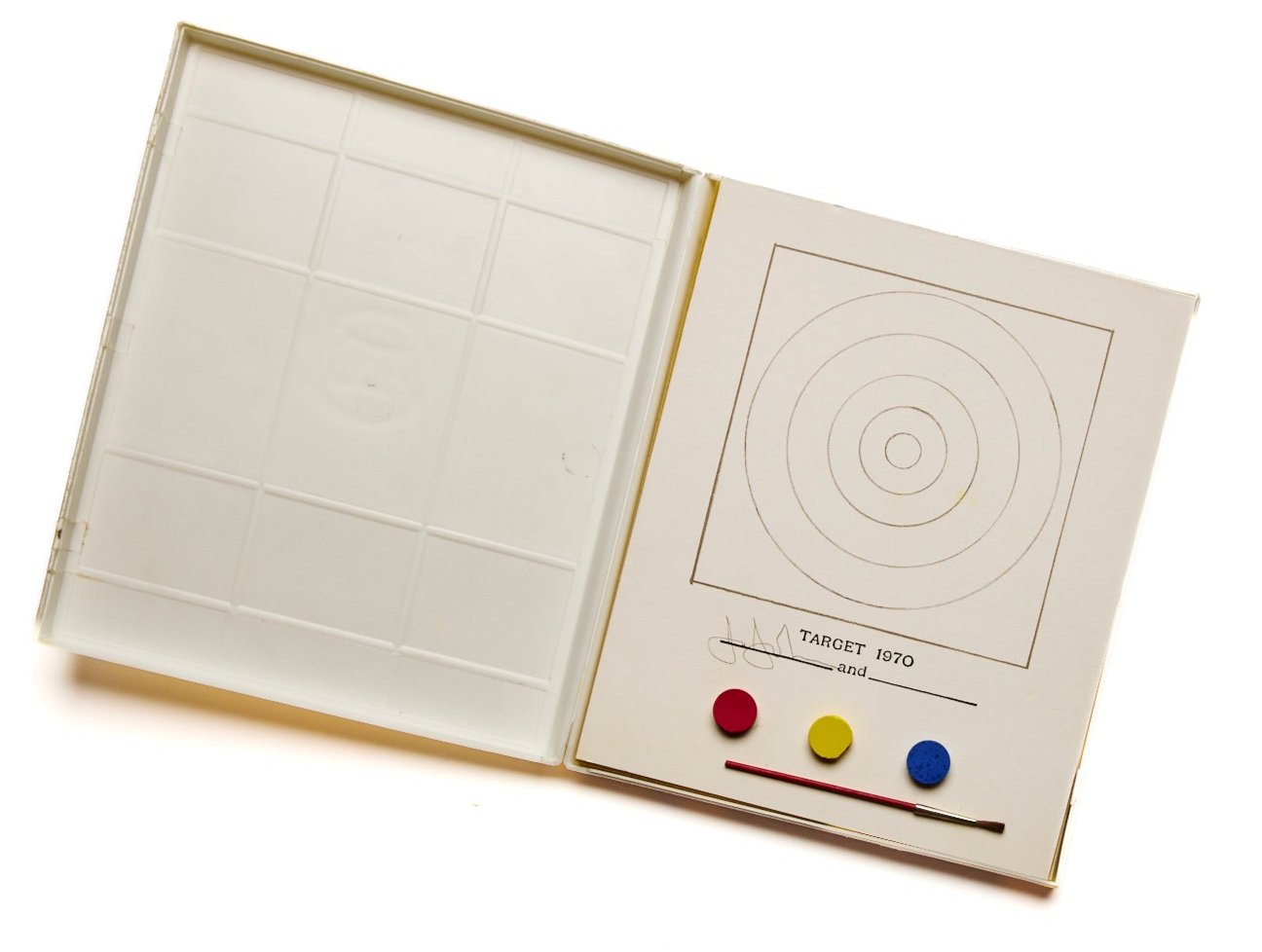 {"loading" => "eager", "class" => "motion-reduce", "sizes" => "(min-width: 1200px) 267px, (min-width: 990px) calc((100vw - 10rem) / 4), (min-width: 750px) calc((100vw - 10rem) / 3), calc(100vw - 3rem)", "widths" => "165, 360, 535, 750, 940, 1100", "alt" => "Jasper Johns "Technics and Creativity" Target 1970 Multiple", "is" => "lazy-image"}