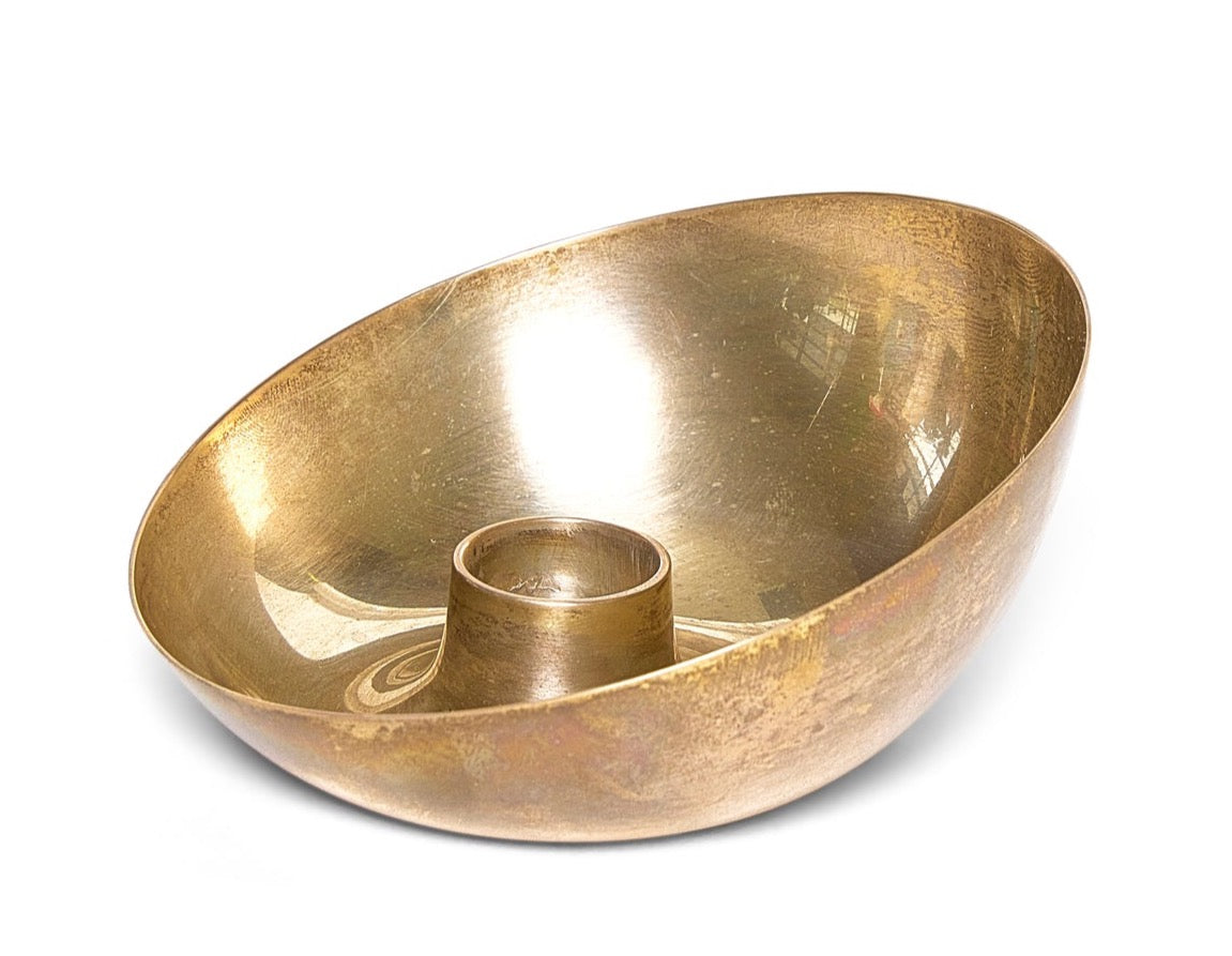 An Uncommon Solid Silver Candle Holder by Arne Jacobsen for the SAS Hotel