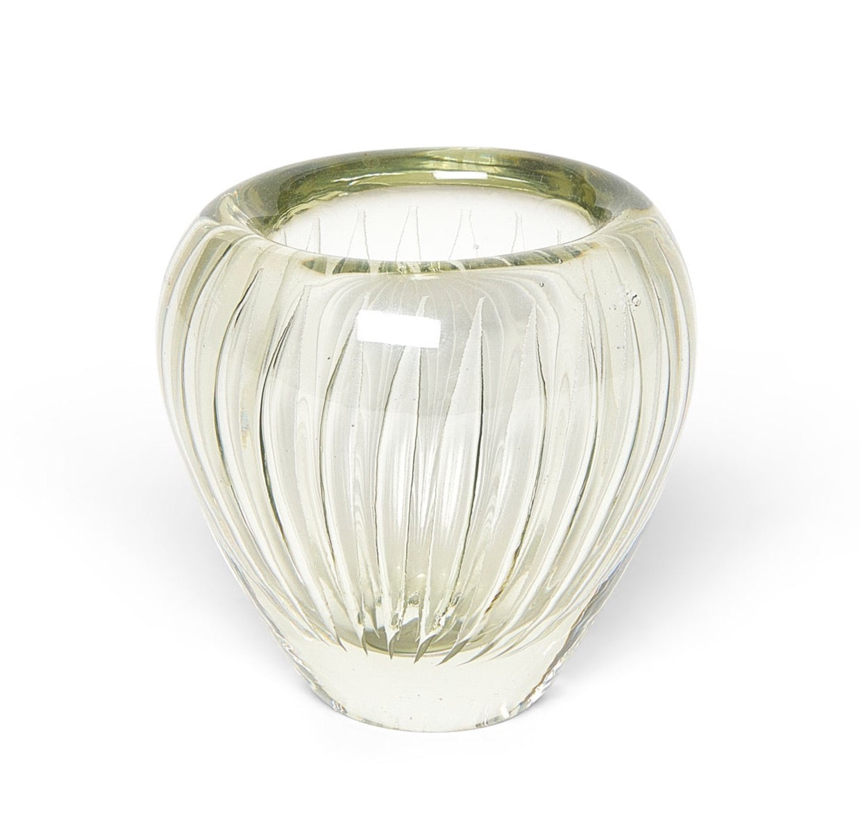 A Striped Controlled Bubble Vase by Kaj Franck for Iittala