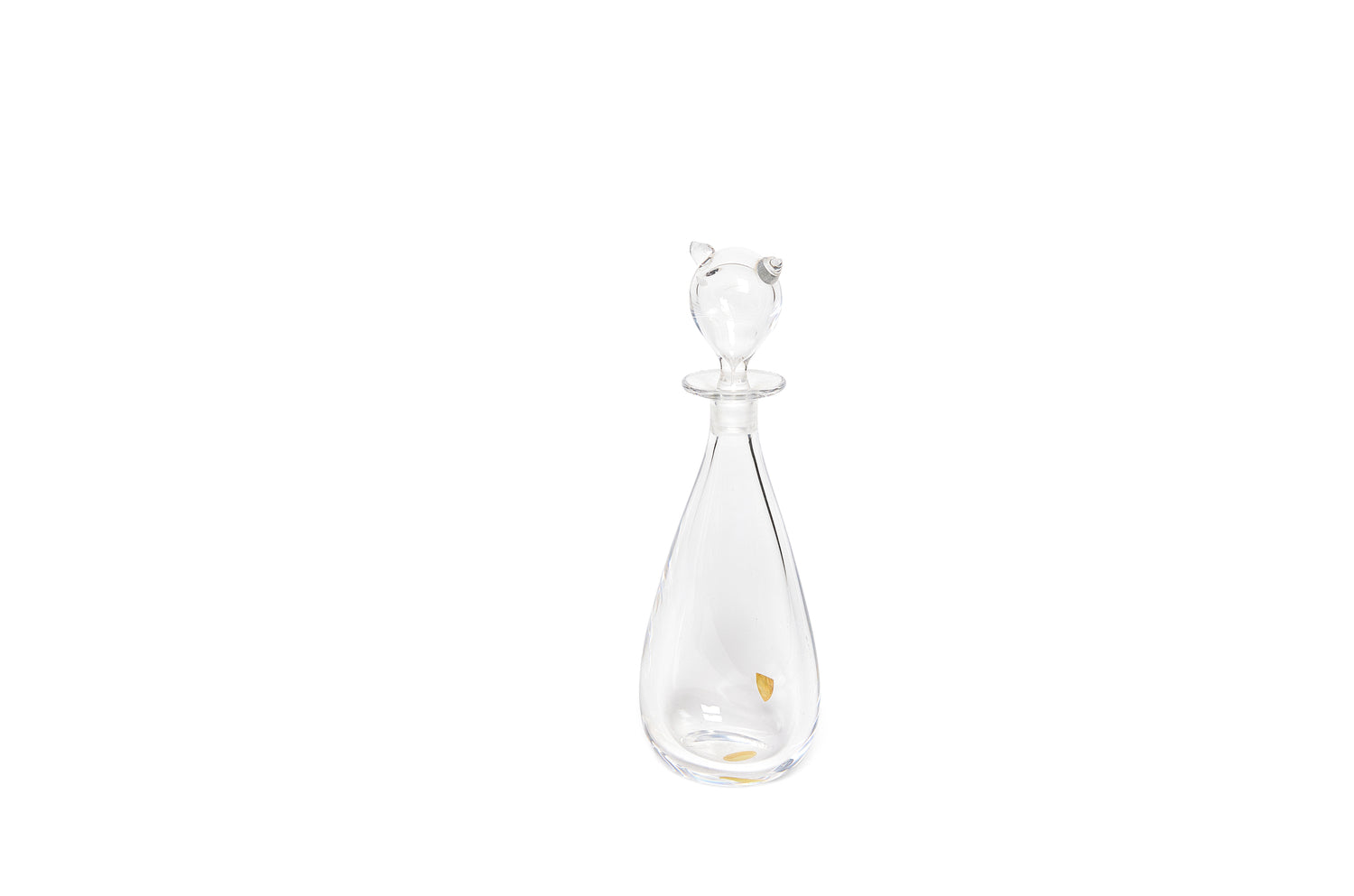 A Delightful "Cat" Stoppered Bottle by Vicki Lindstrand for Orrefors