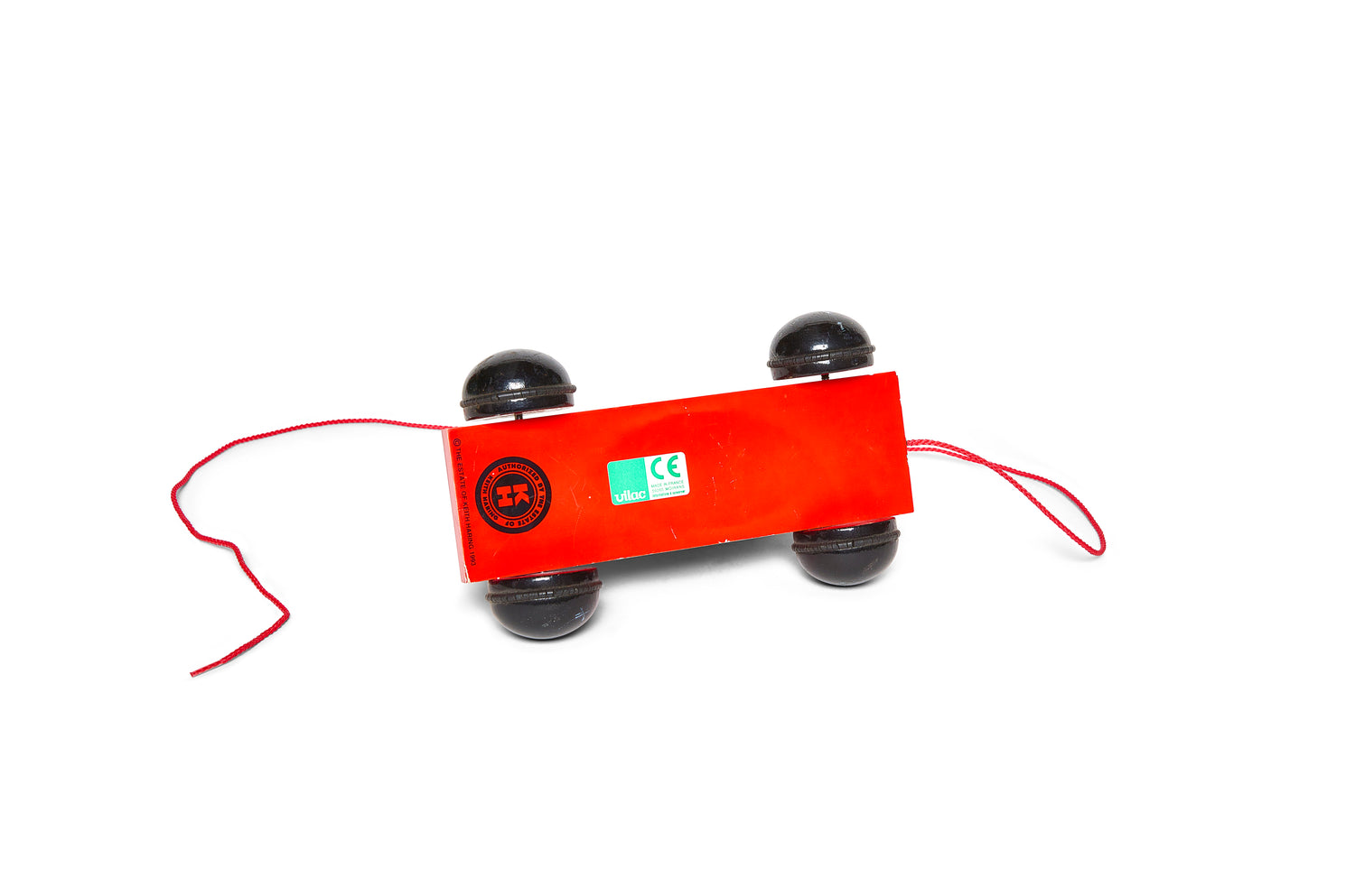 Keith Haring Pull Toy in Wood and Rubber