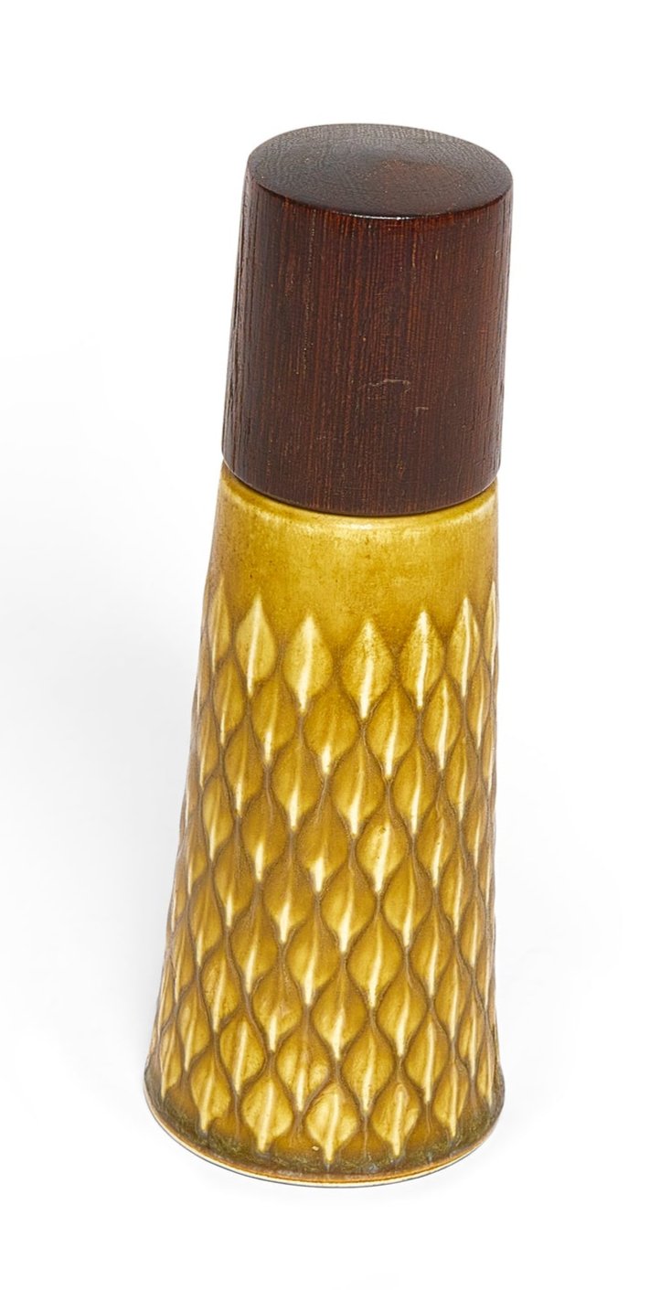 A Ceramic and Rosewood Pepper Grinder by Jens Quistgaard for Dansk