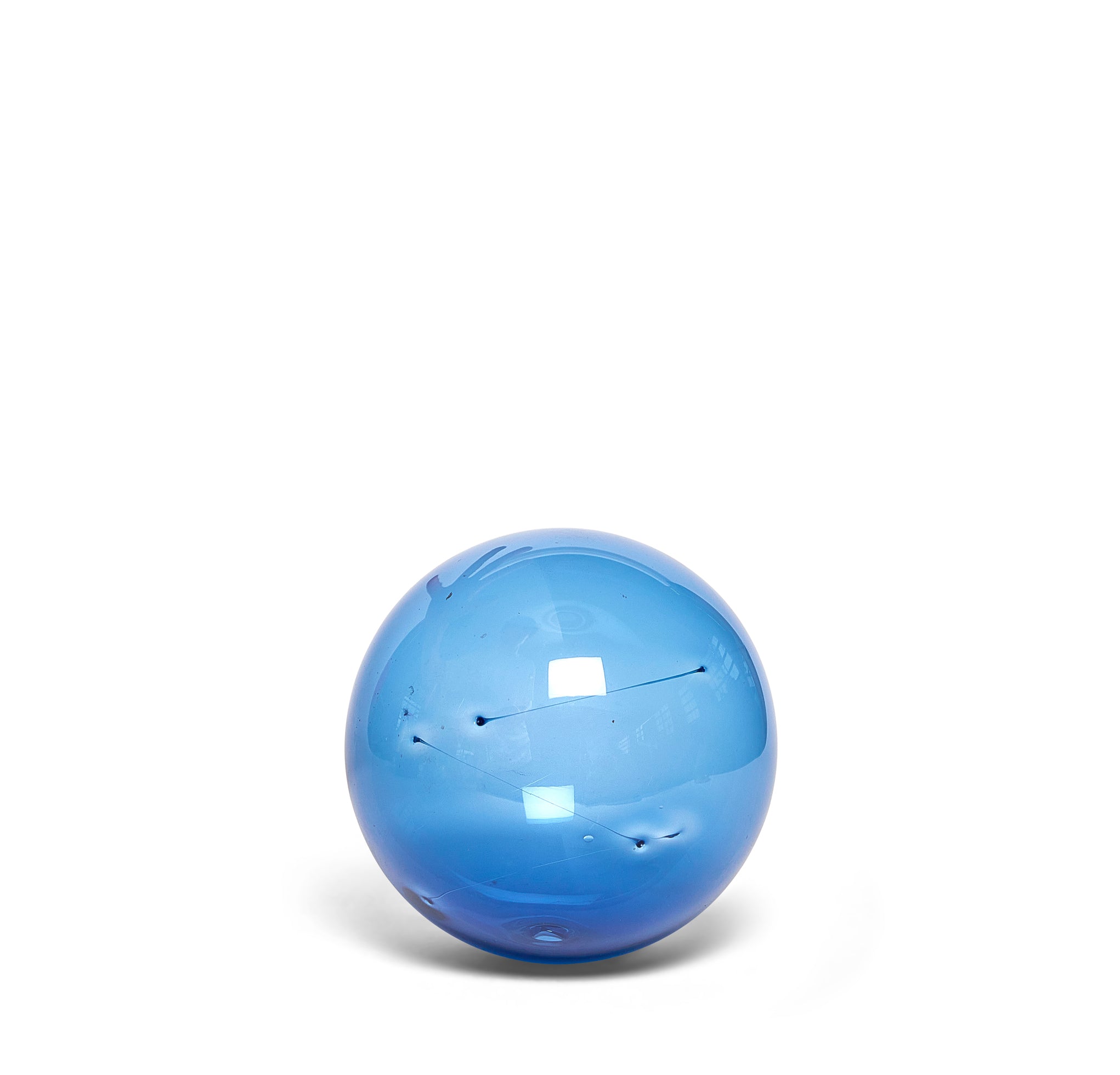 A Blue Glass "Sunball" by Timo Sarpaneva for IIttala