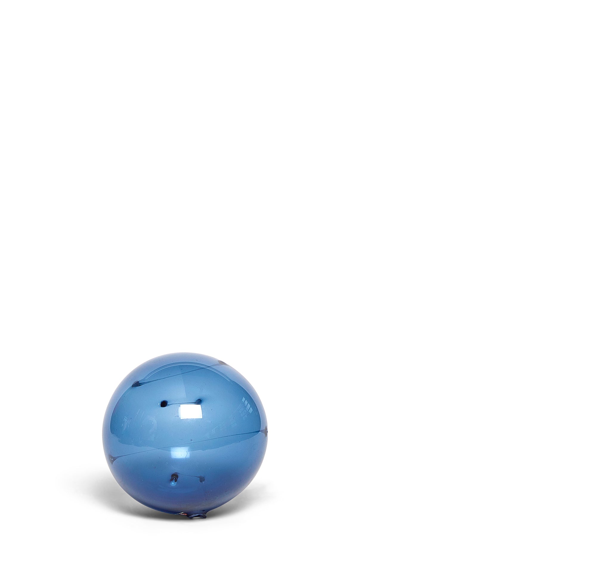 A Blue Glass "Sunball" by Timo Sarpaneva for IIttala