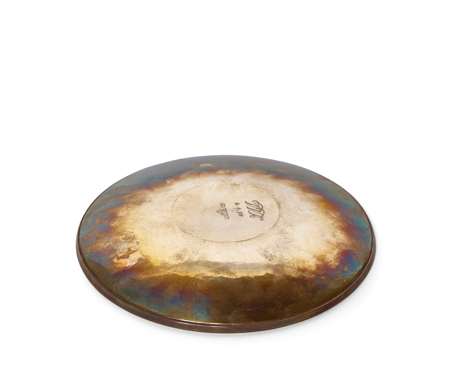 A Solid Silver Hand - Hammered Shallow Bowl by Tapio WIrkkala