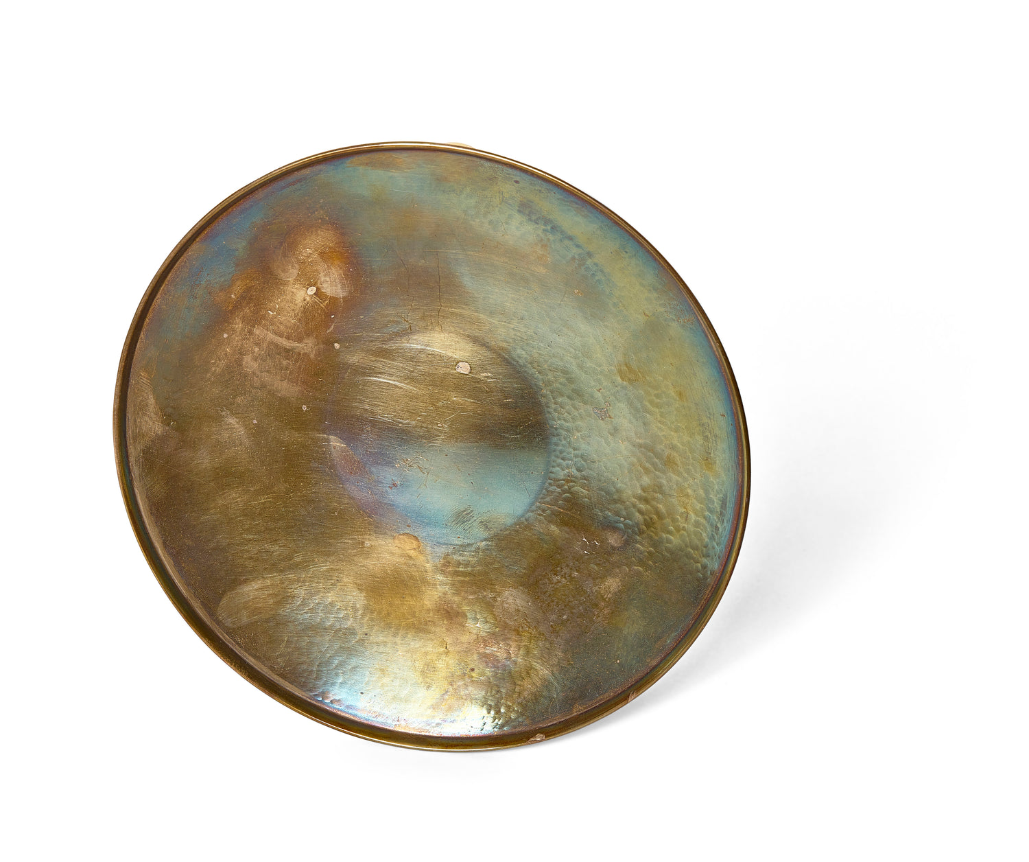 A Solid Silver Hand - Hammered Shallow Bowl by Tapio WIrkkala