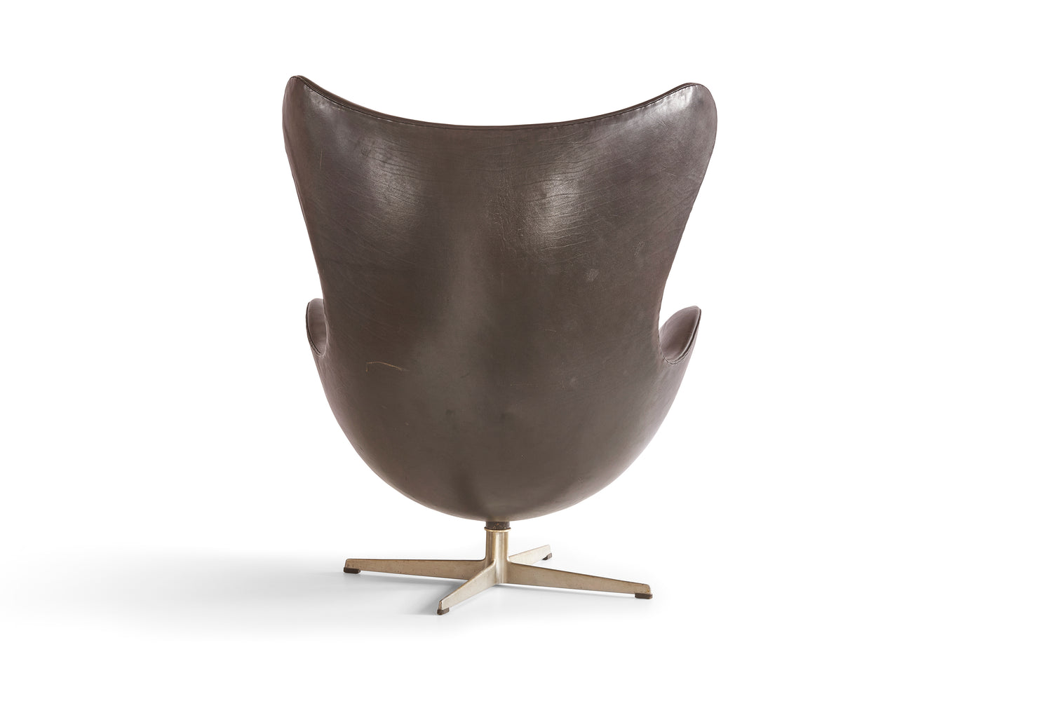 Pair of Arne Jacobsen Egg Chairs in Original Leather