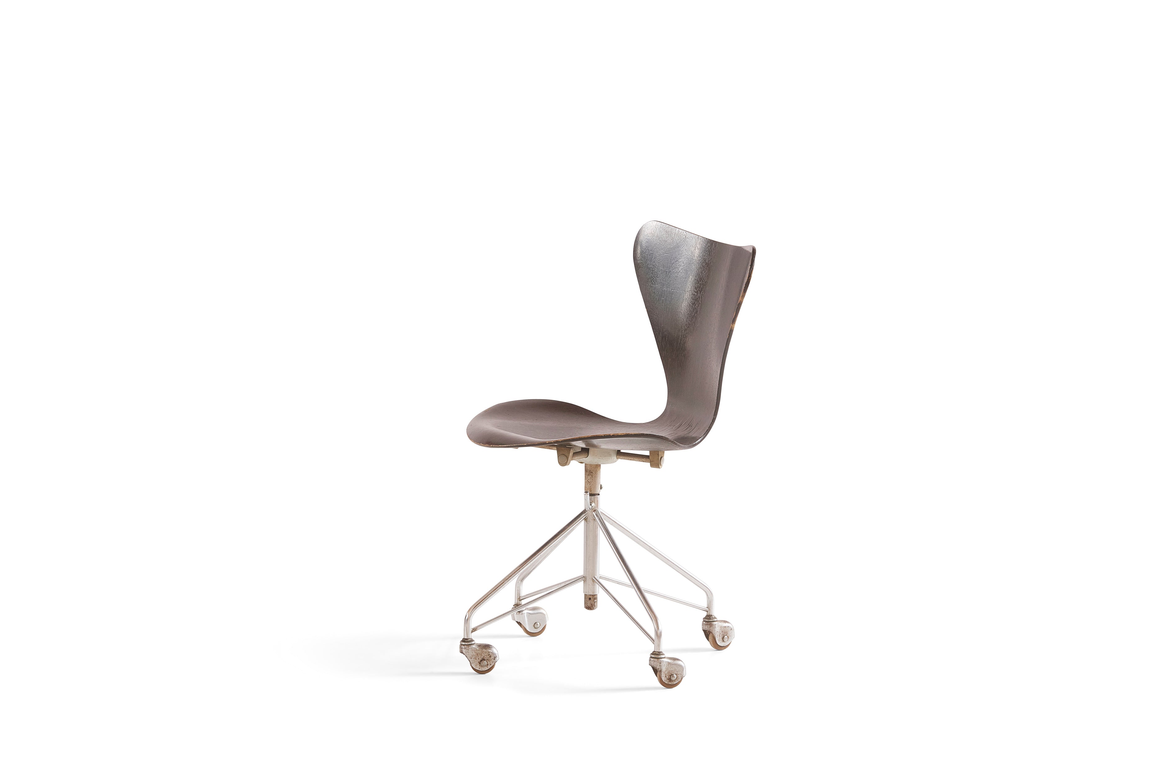 Adjustable Swivel Office Chair 3117 by Arne Jacobsen for Fritz Hansen, 1960s