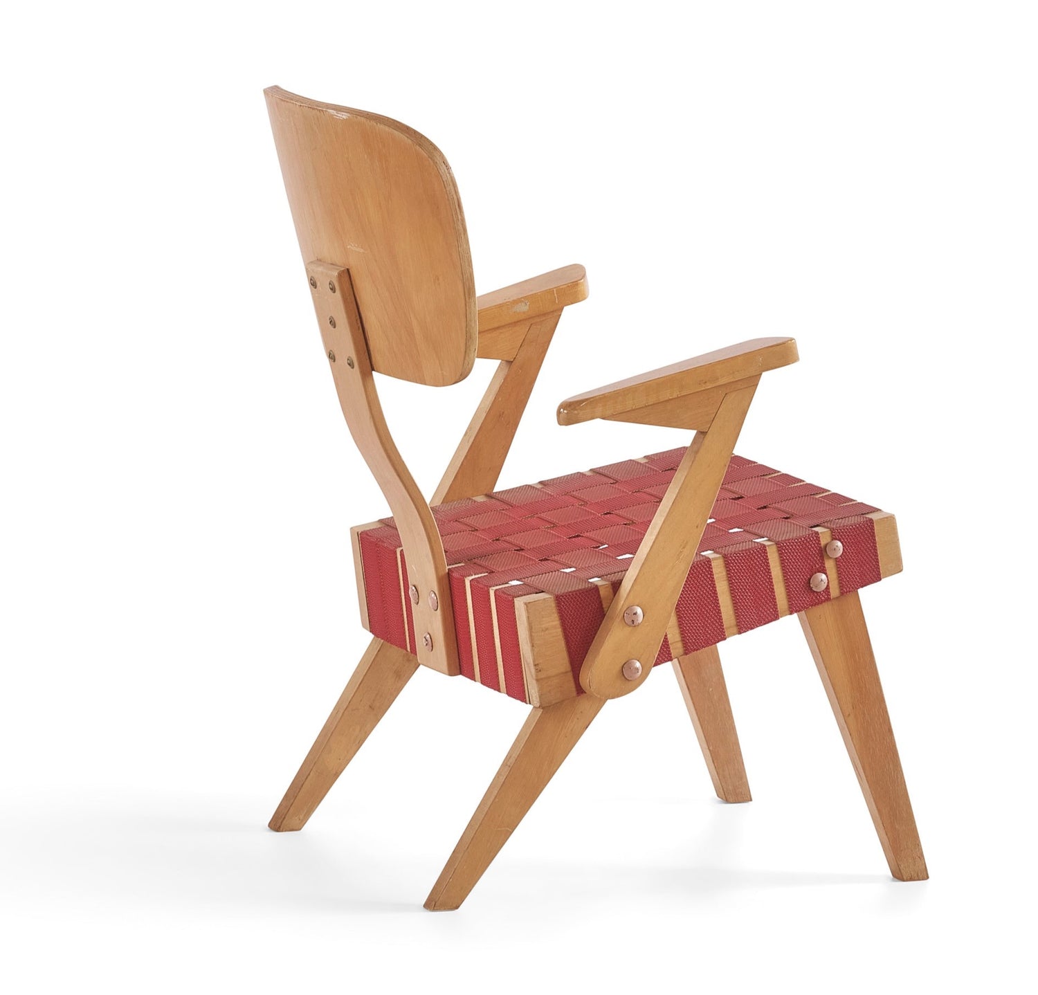 Russell Spanner Low ArmChair in Maple