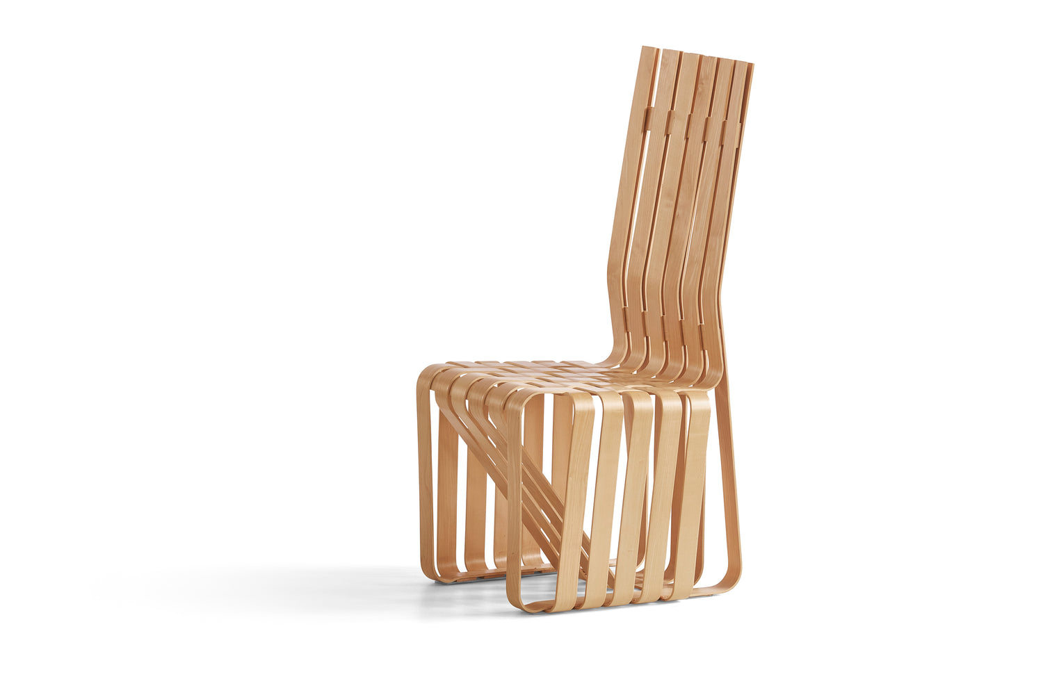 Set of 10 "High Sticking" Dining Chairs by Frank Gehry for Knoll