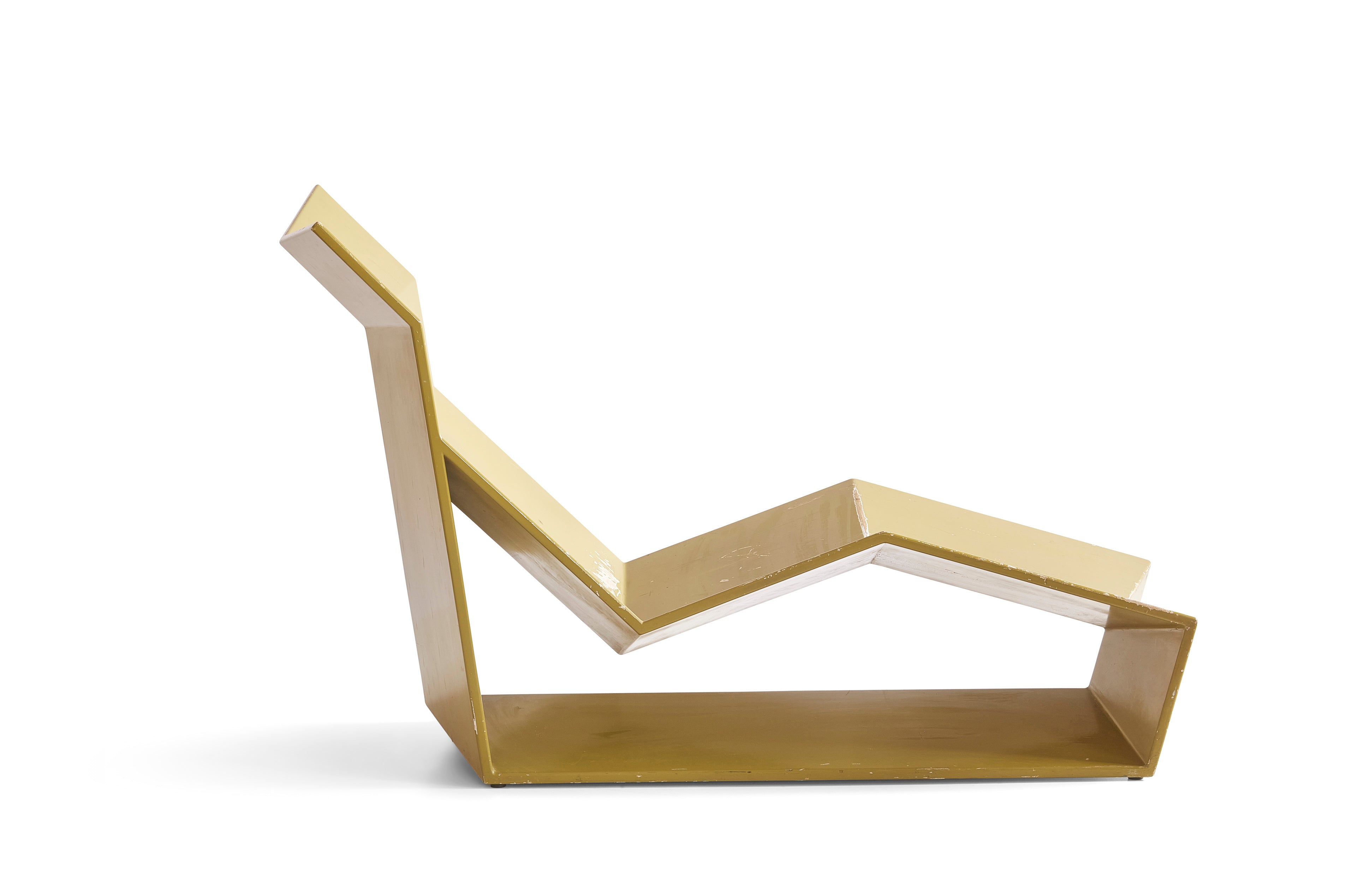 Donald Lloyd McKinley Faceted "Planar" Chaise Lounge Prototype