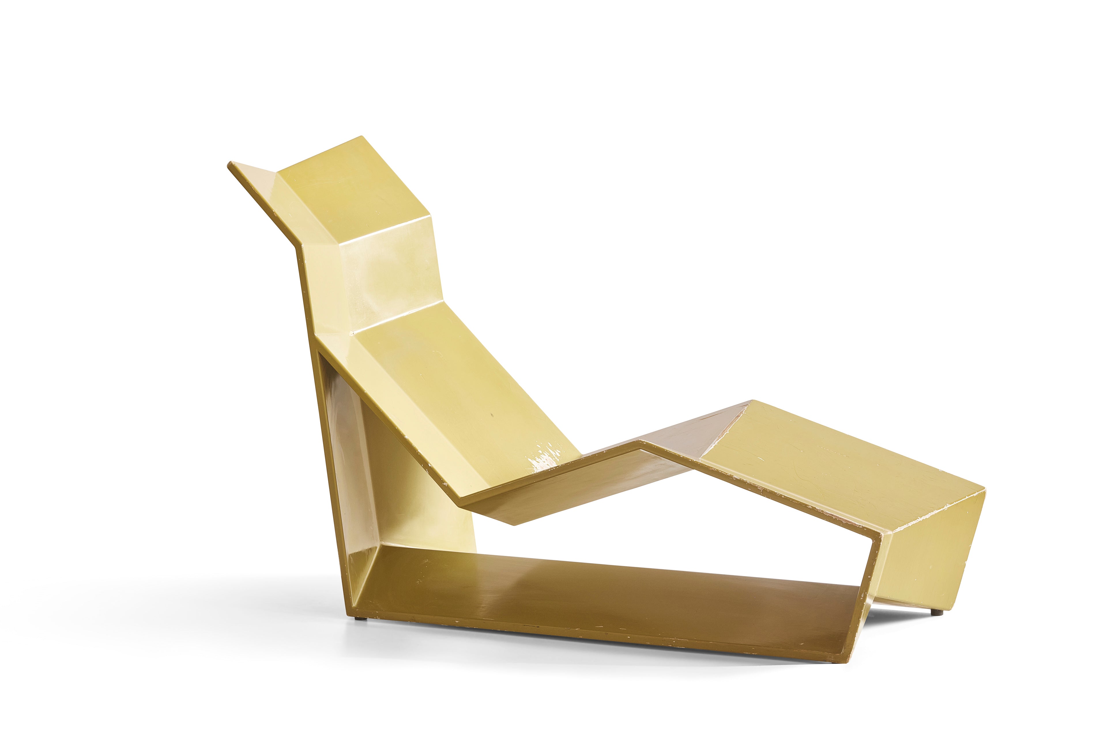 Donald Lloyd McKinley Faceted "Planar" Chaise Lounge Prototype