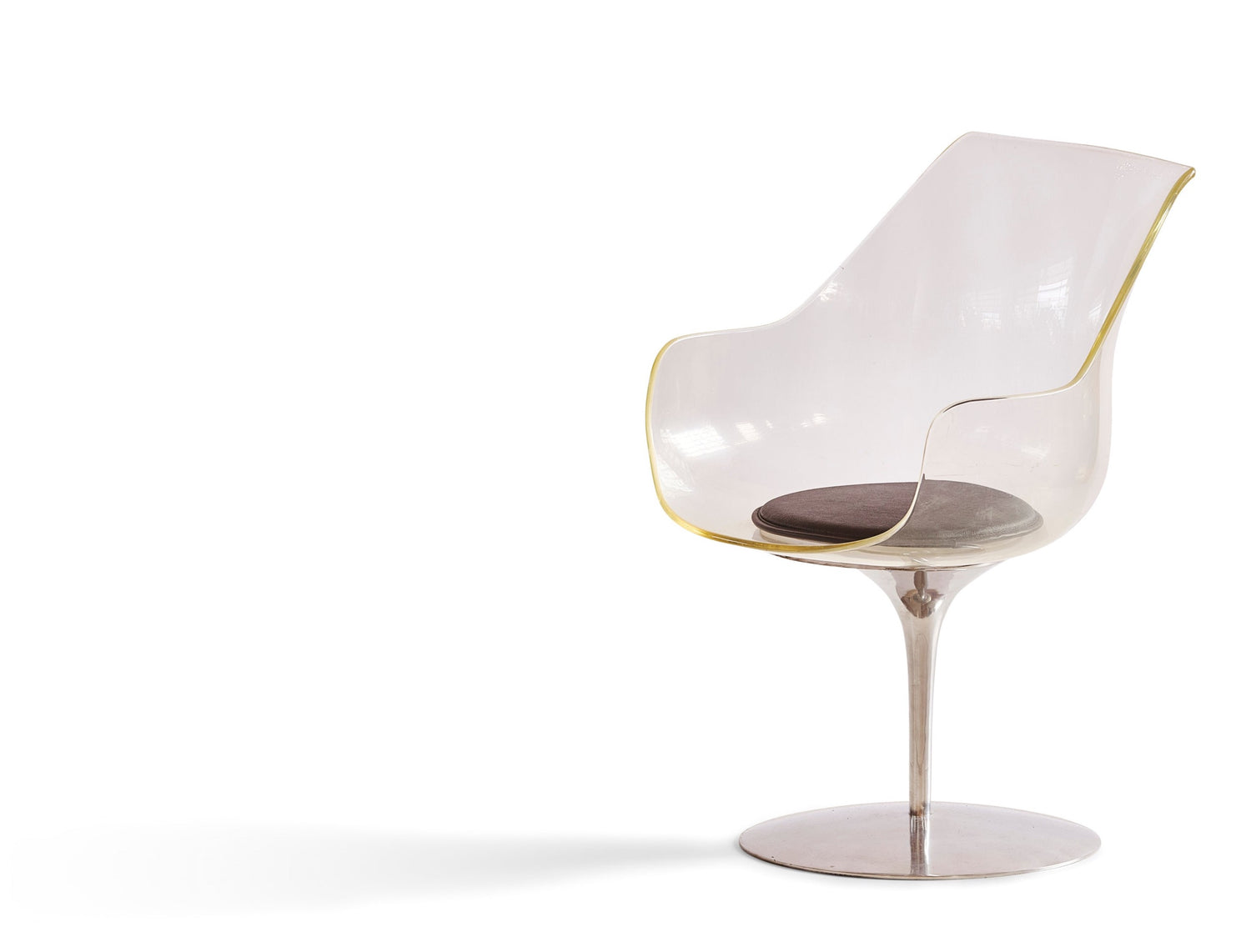A Laverne "Invisible" Series Champagne Chair