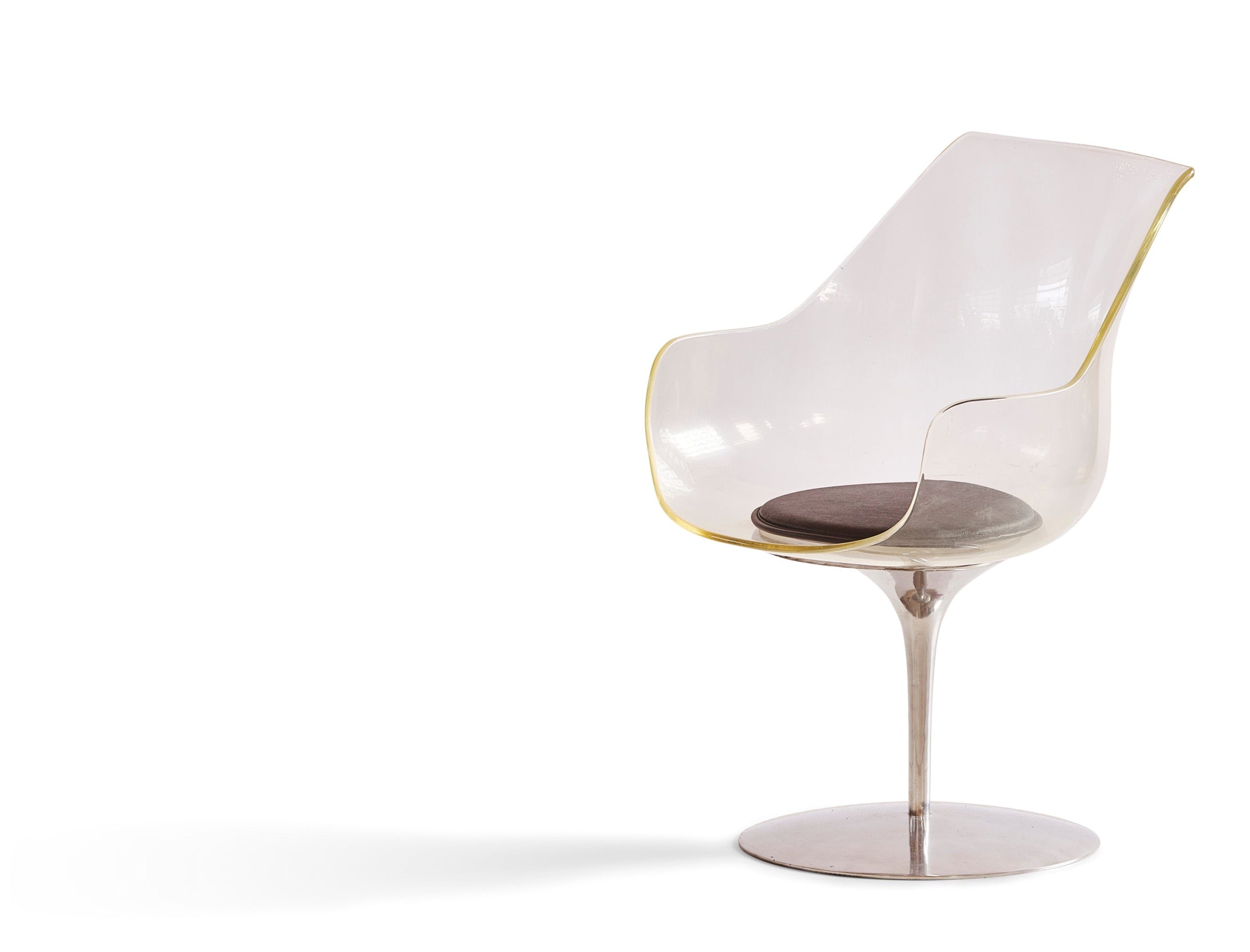 A Laverne "Invisible" Series Champagne Chair