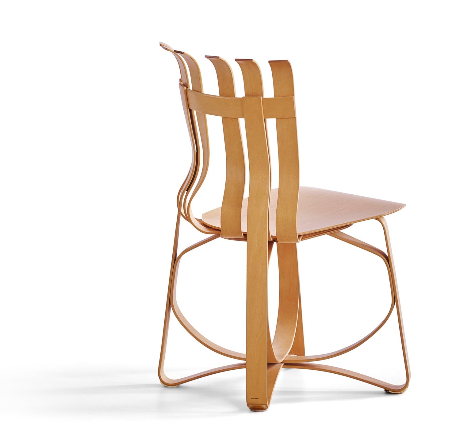 A Frank Gehry "Hat Trick" Chair in Maple for Knoll