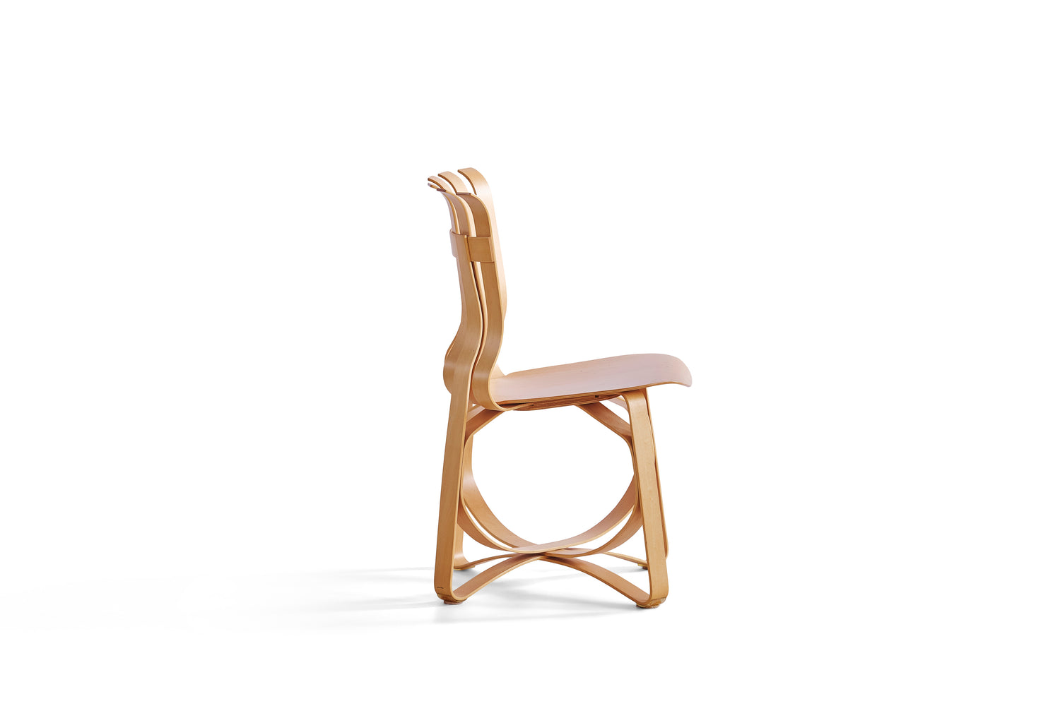 A Frank Gehry "Hat Trick" Chair in Maple for Knoll