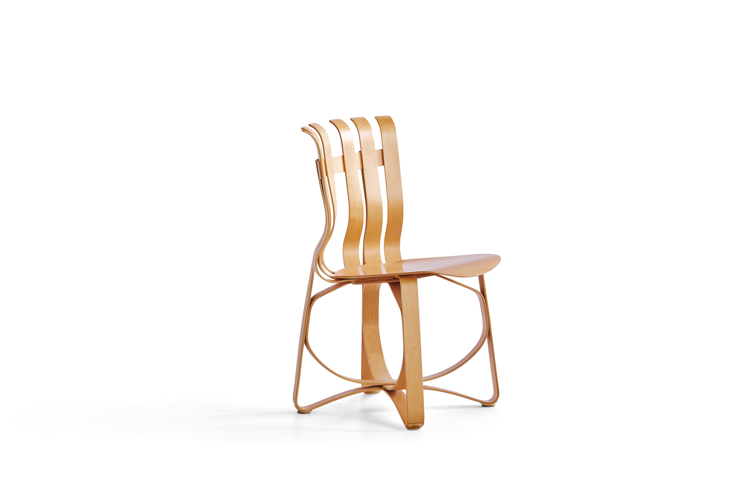 A Frank Gehry "Hat Trick" Chair in Maple for Knoll