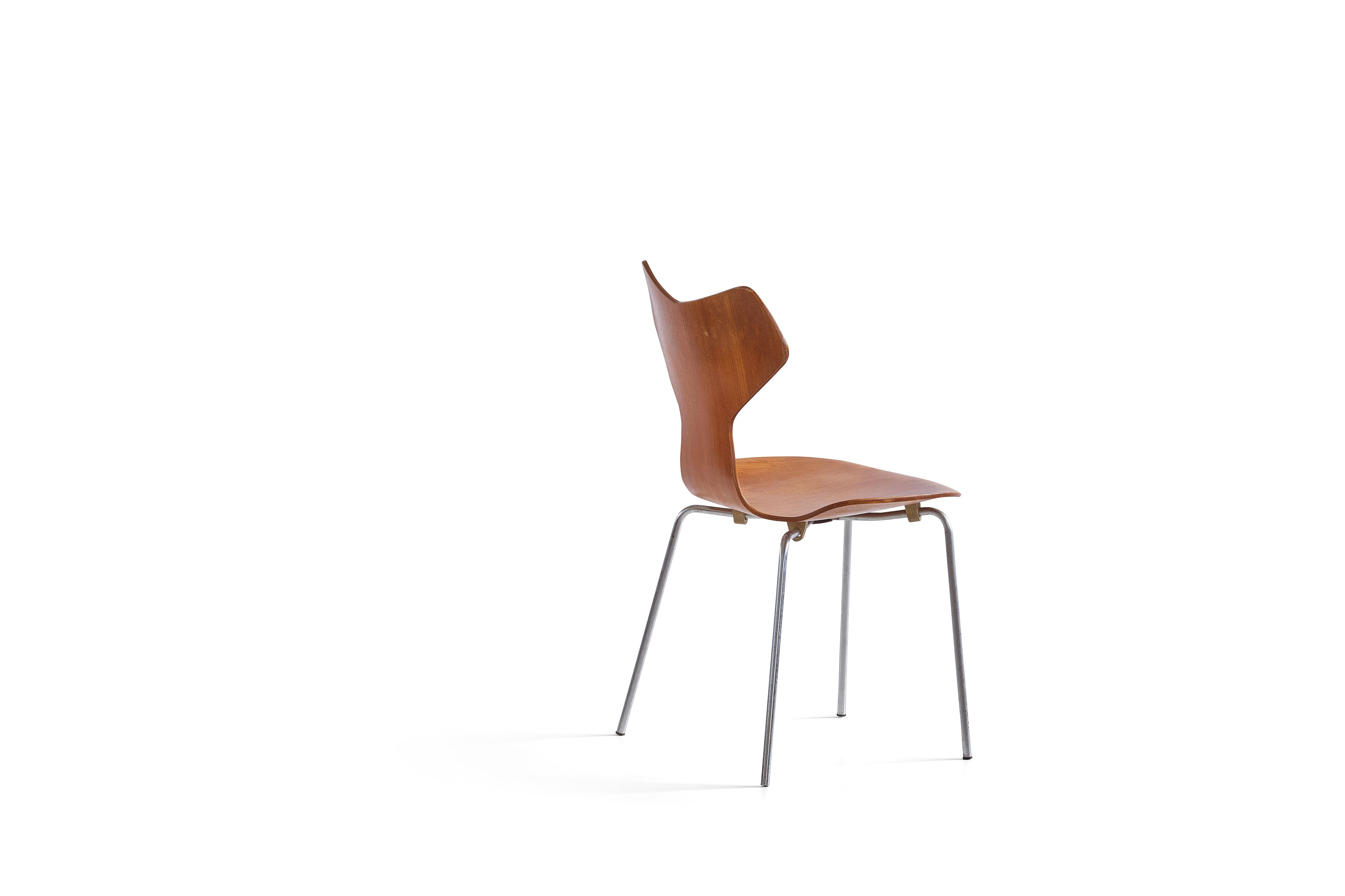 Arne Jacobsen "Grand Prix" Sidechair in Teak