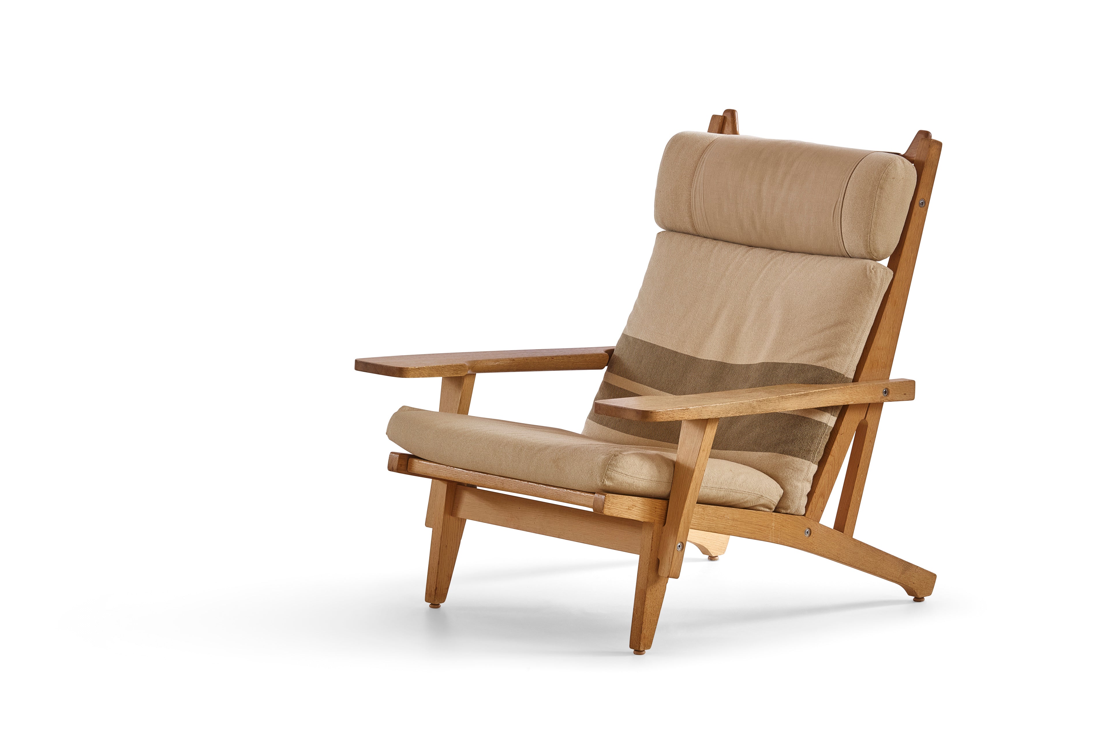 Hans Wegner Getama 375 Convertible Lounge in Solid Oak