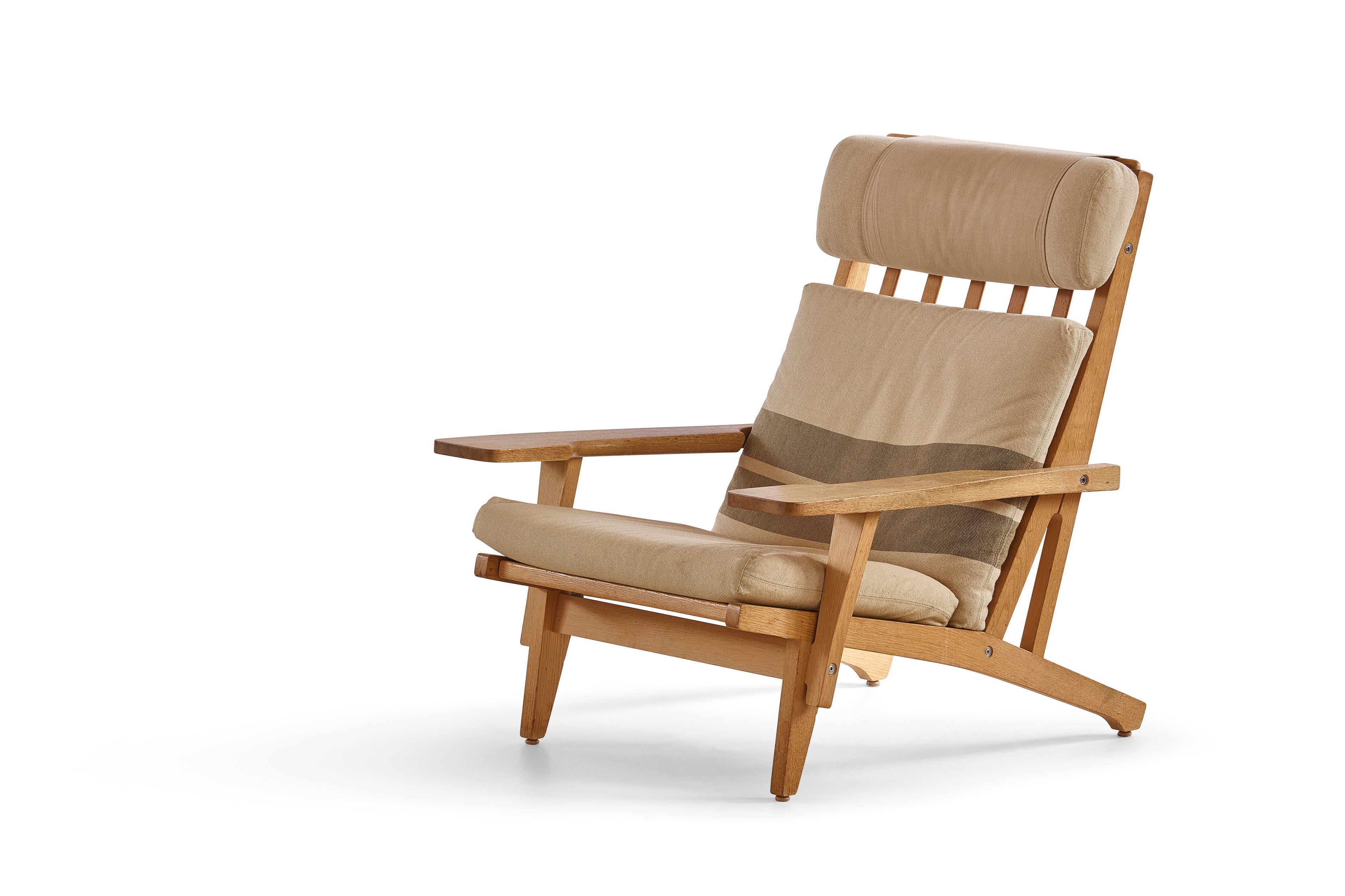 Hans Wegner Getama 375 Convertible Lounge in Solid Oak