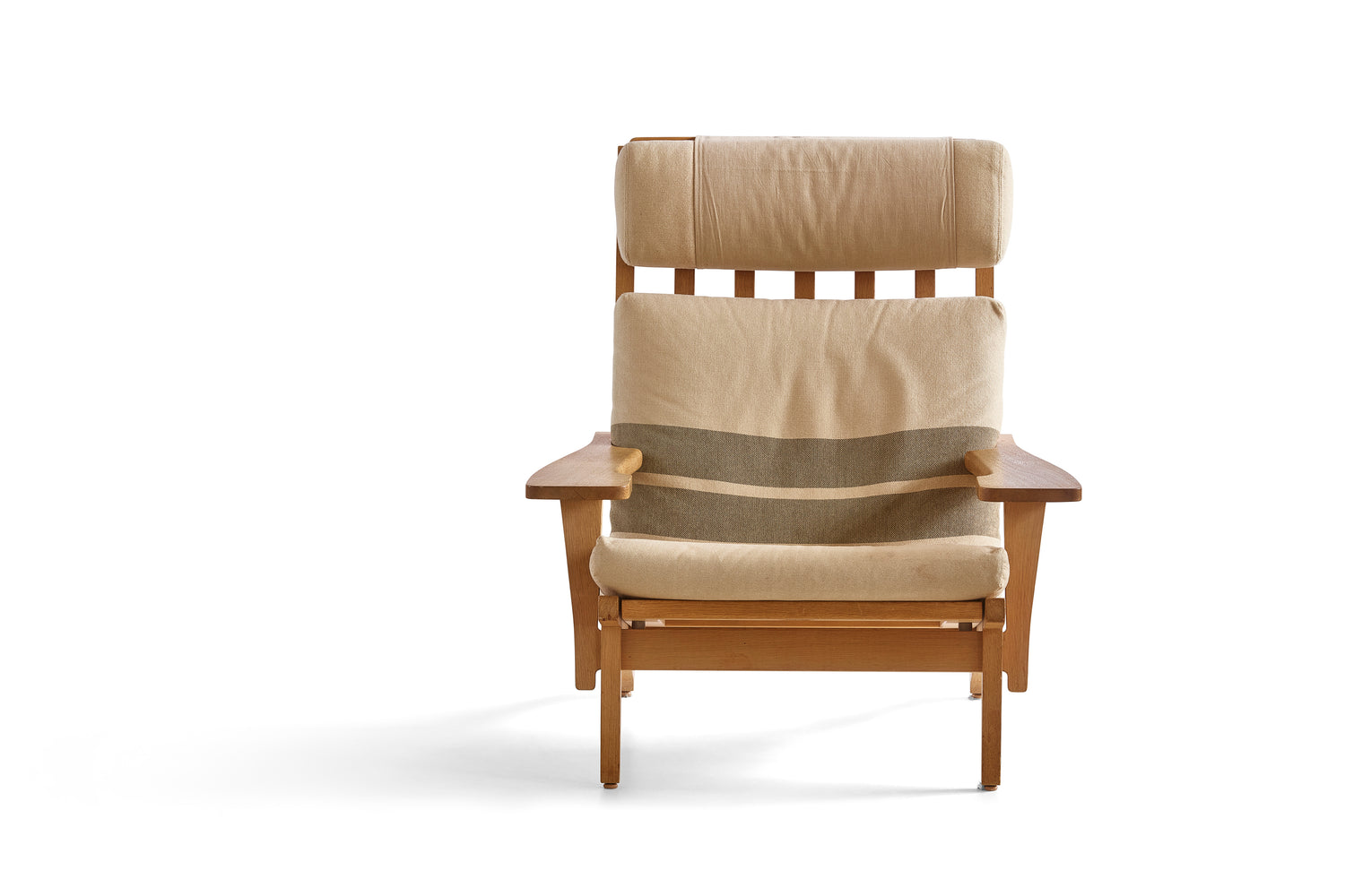 Hans Wegner Getama 375 Convertible Lounge in Solid Oak
