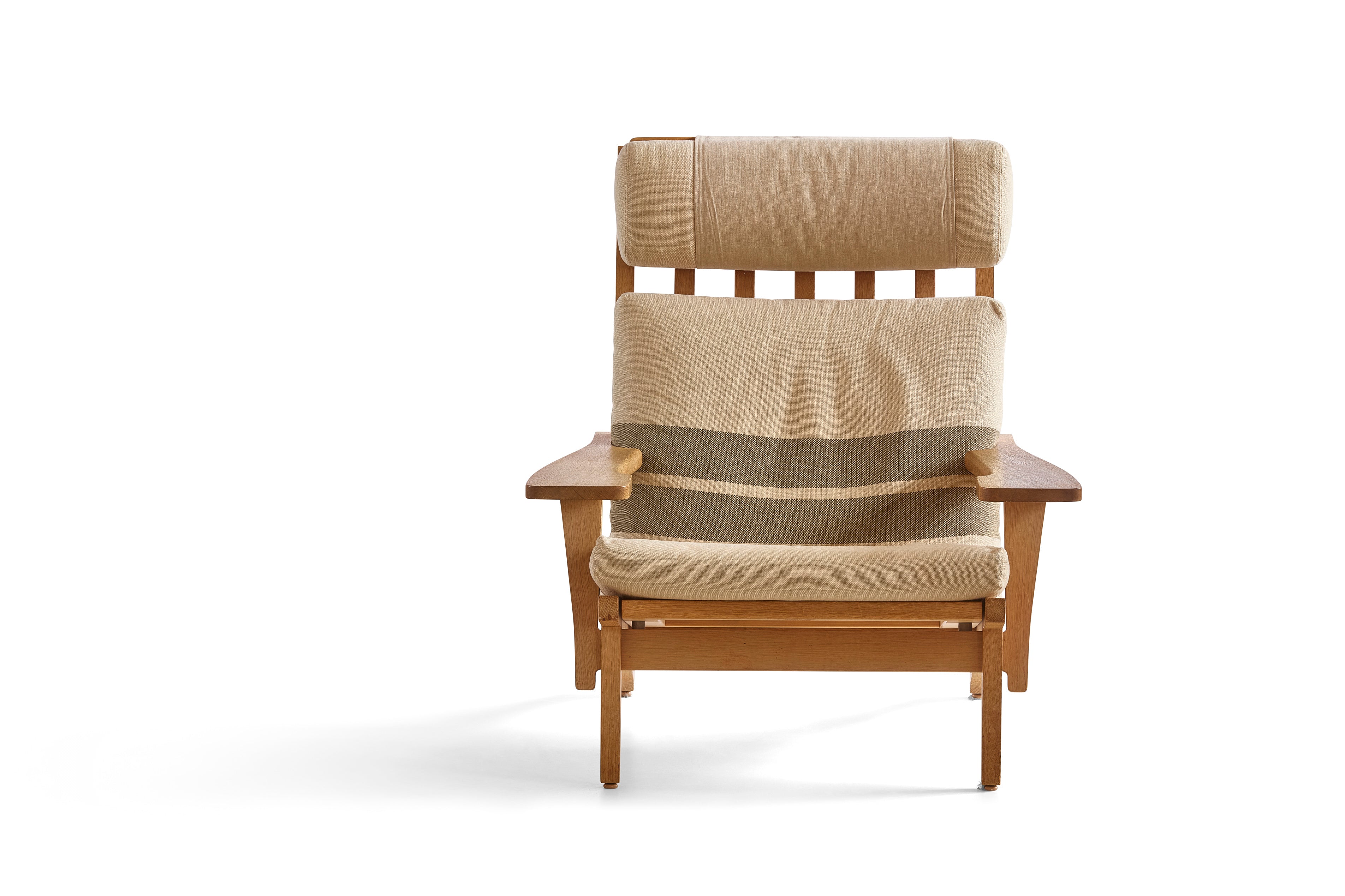 Hans Wegner Getama 375 Convertible Lounge in Solid Oak