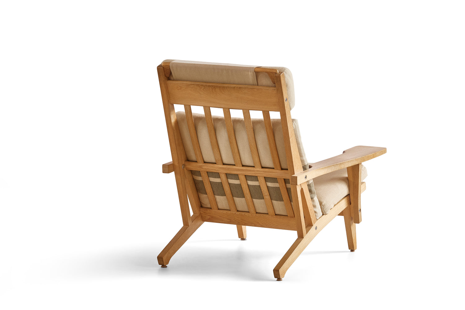 Hans Wegner Getama 375 Convertible Lounge in Solid Oak
