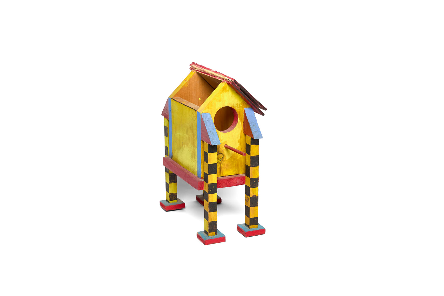 Incredible "Memphis" Table Top Birdhouse by Unknown Artist