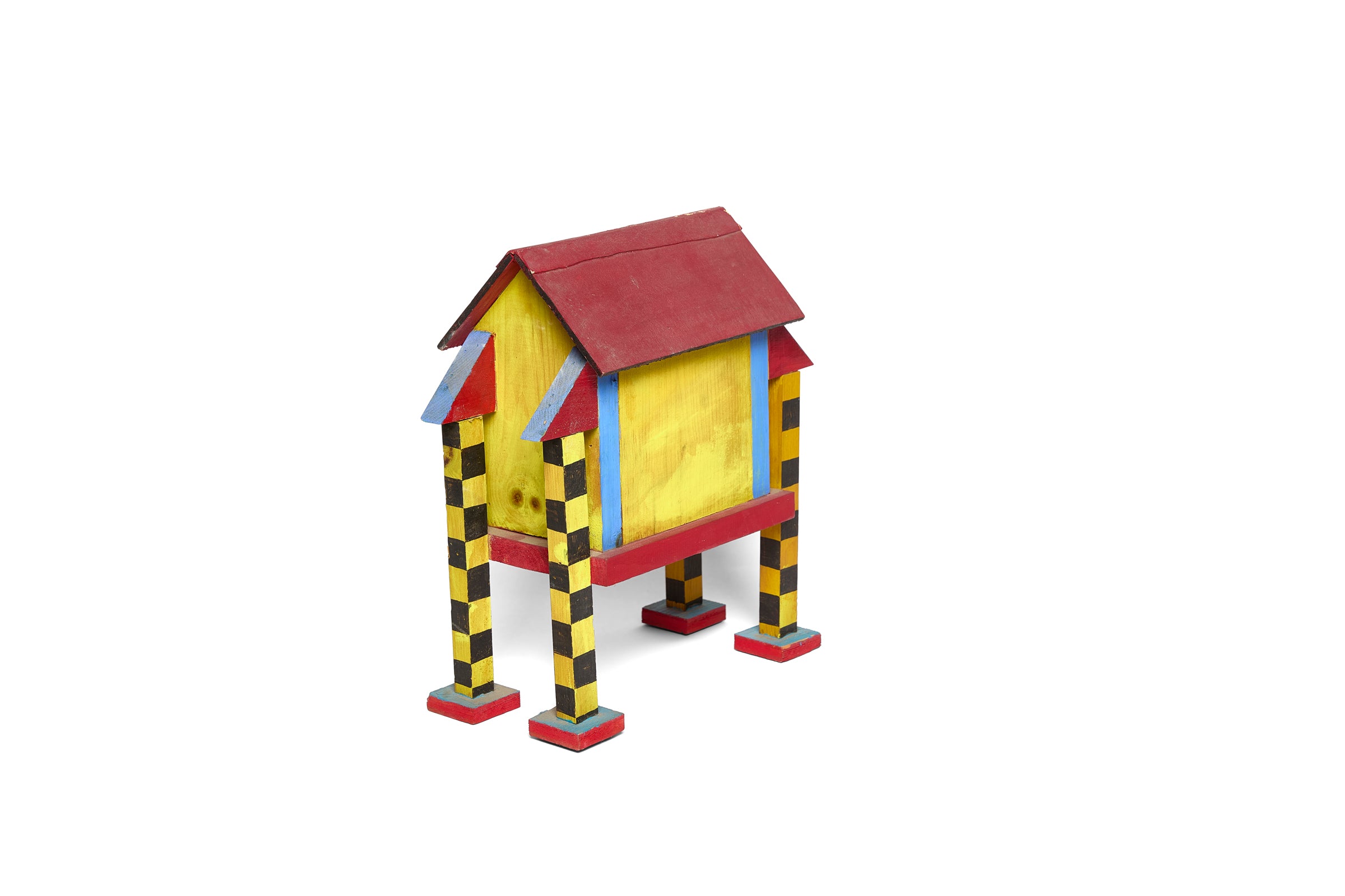 Incredible "Memphis" Table Top Birdhouse by Unknown Artist
