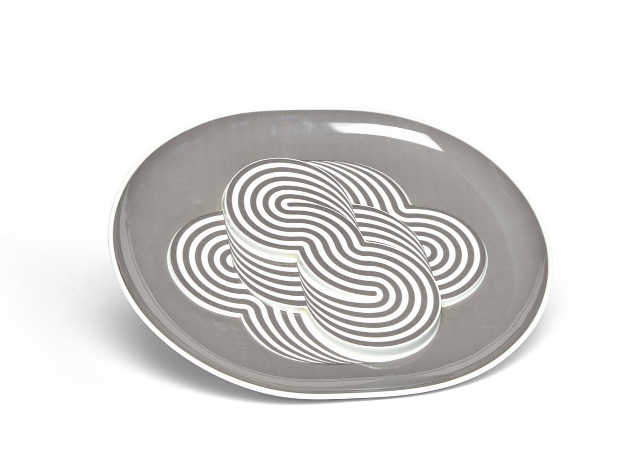 An Op Art Rosenthal Plate by Natale Sapone