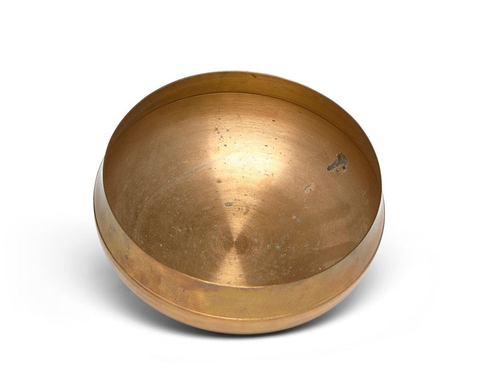 Hand-Spun Solid Bronze Bowl By Tapio Wirkkla for Kultakeskus Oy, Finland ca. 1960s