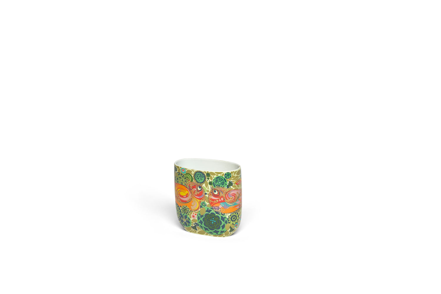 A Floral Motif Vase by Bjorn Wiinblad for Rosenthal