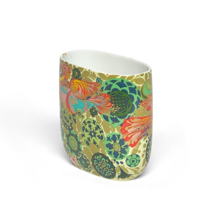 A Floral Motif Vase by Bjorn Wiinblad for Rosenthal