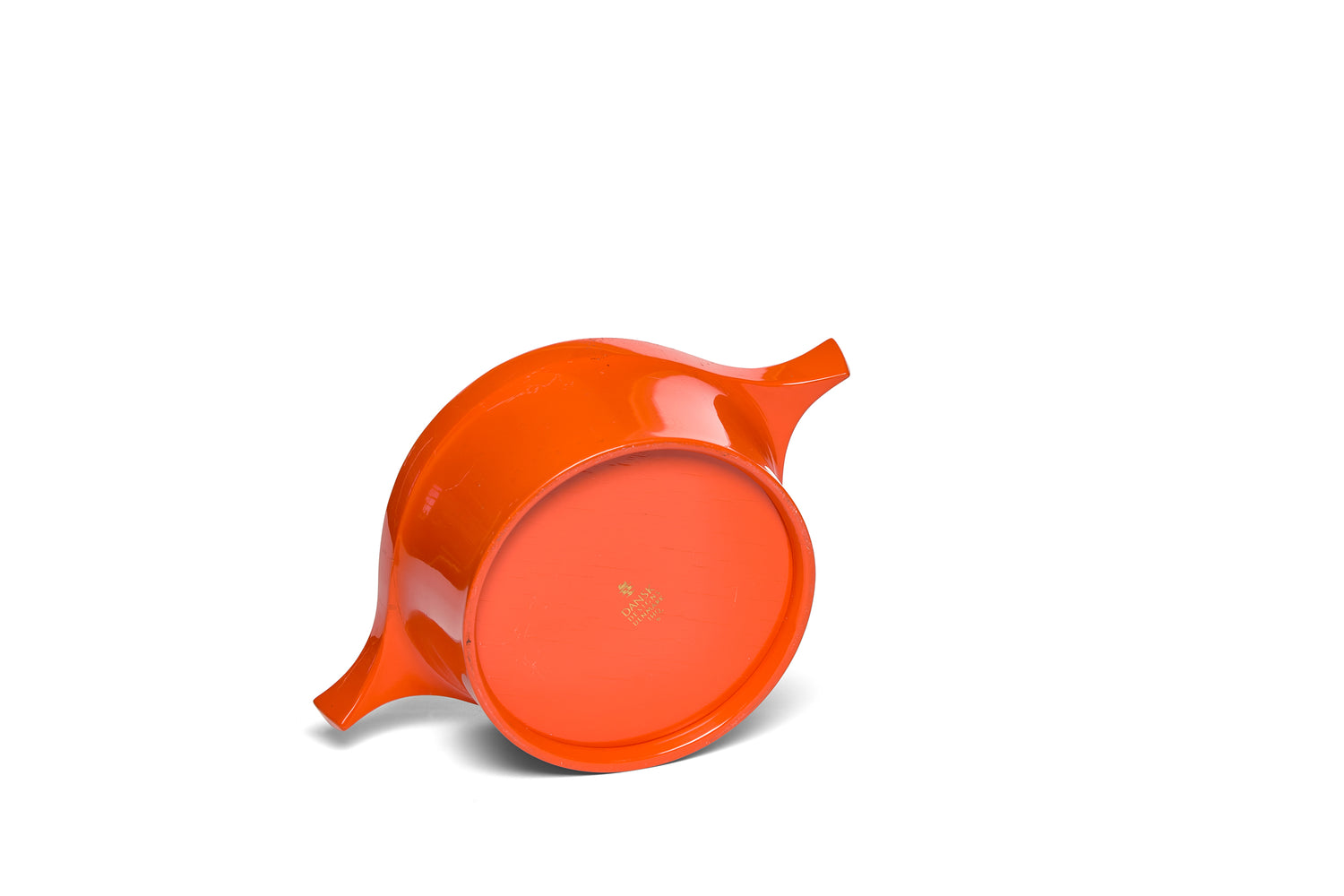 A Vibrant Orange Lacquer Ice Bucket by Jens Quistgaard for Dansk