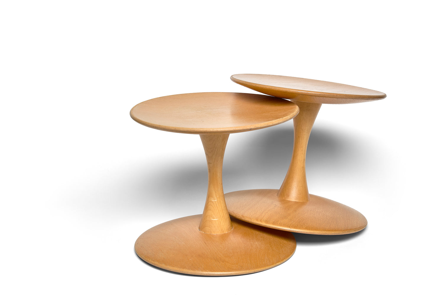 Nanna Ditzel Stool in Beech for Kolds Savværk, Denmark, 1962
