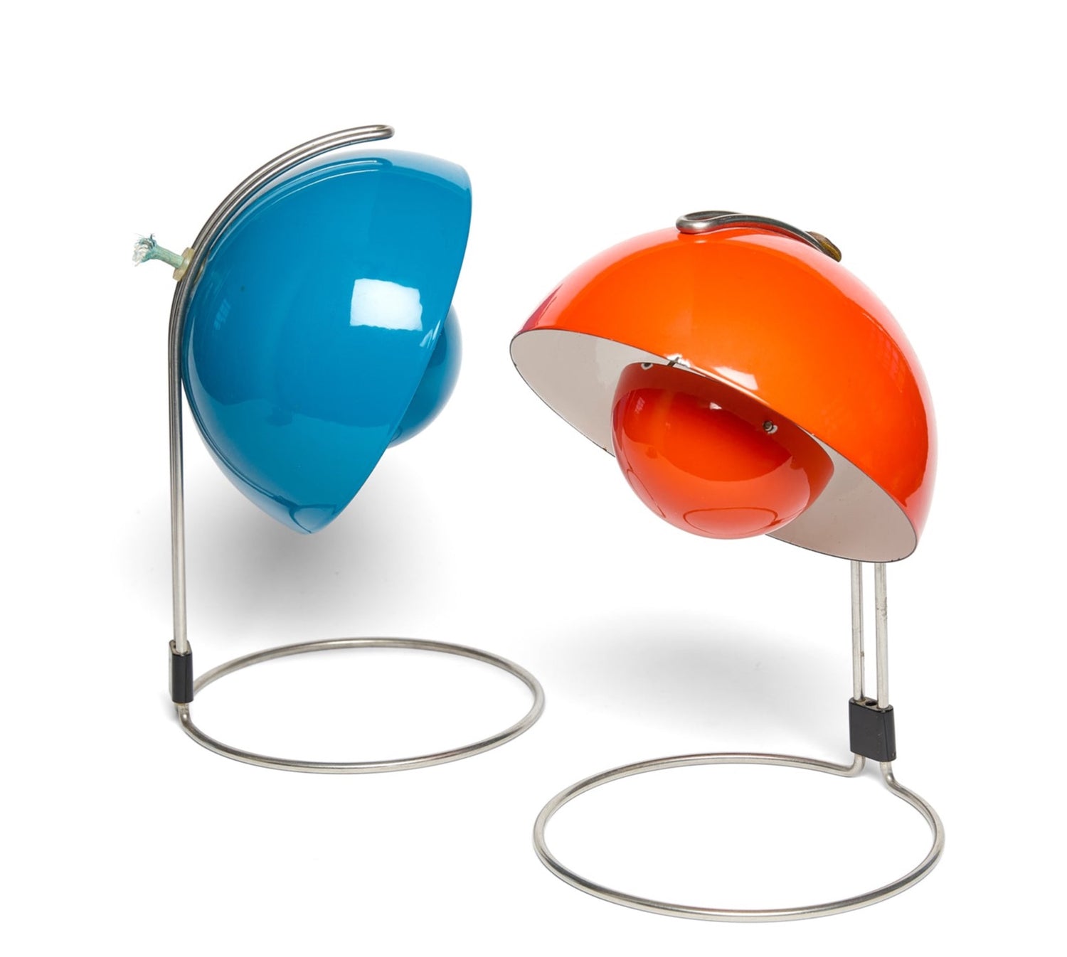 Verner Panton "Flowerpot" Table Lamps for Louis Poulsen