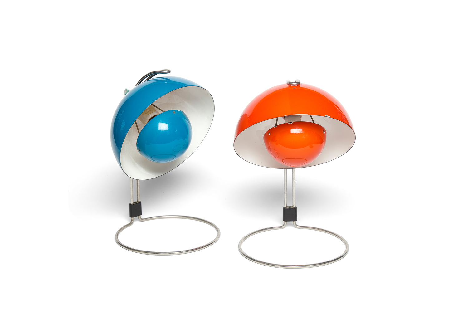 Verner Panton "Flowerpot" Table Lamps for Louis Poulsen