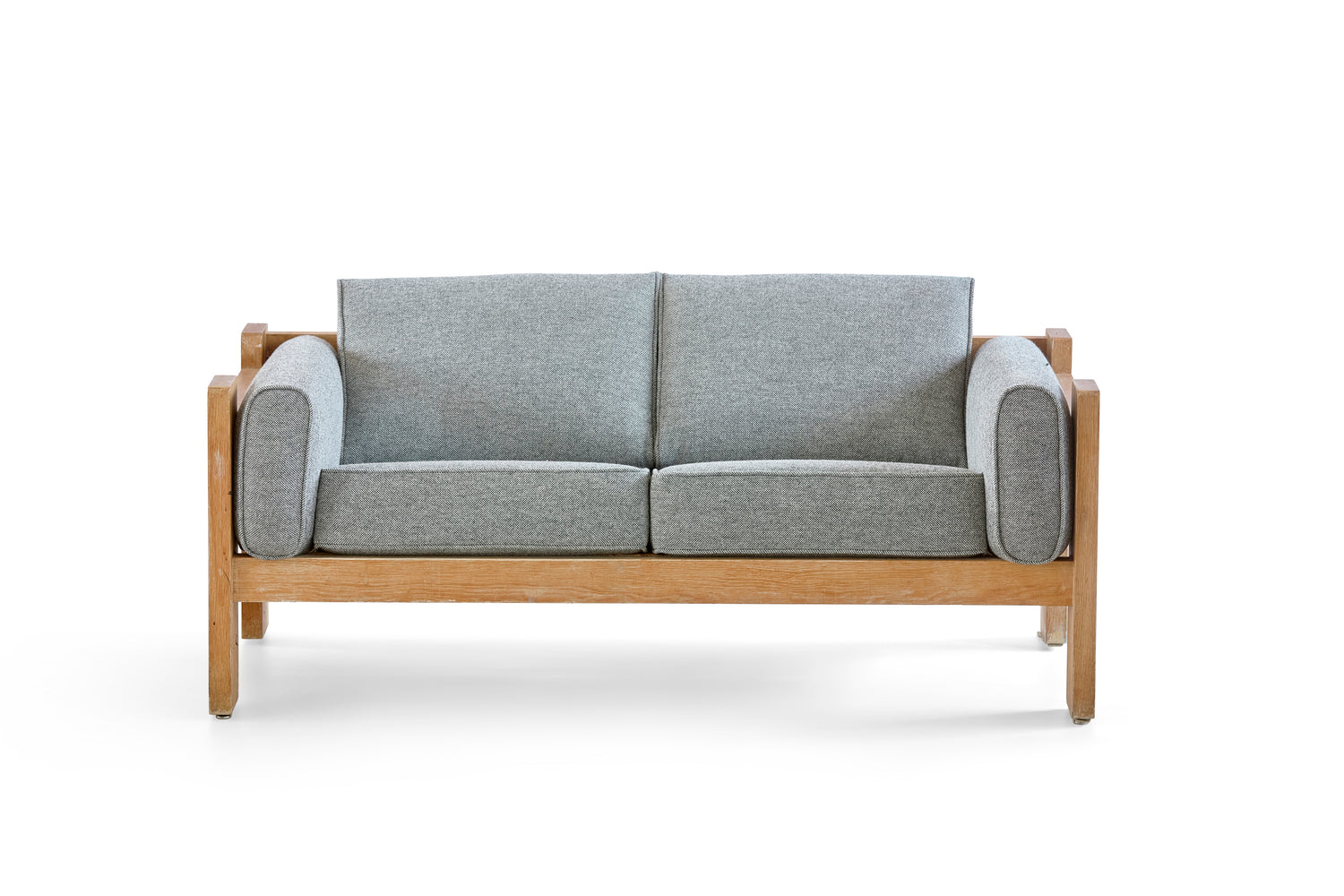 Janis Kravis Custom Settee in Solid Oak