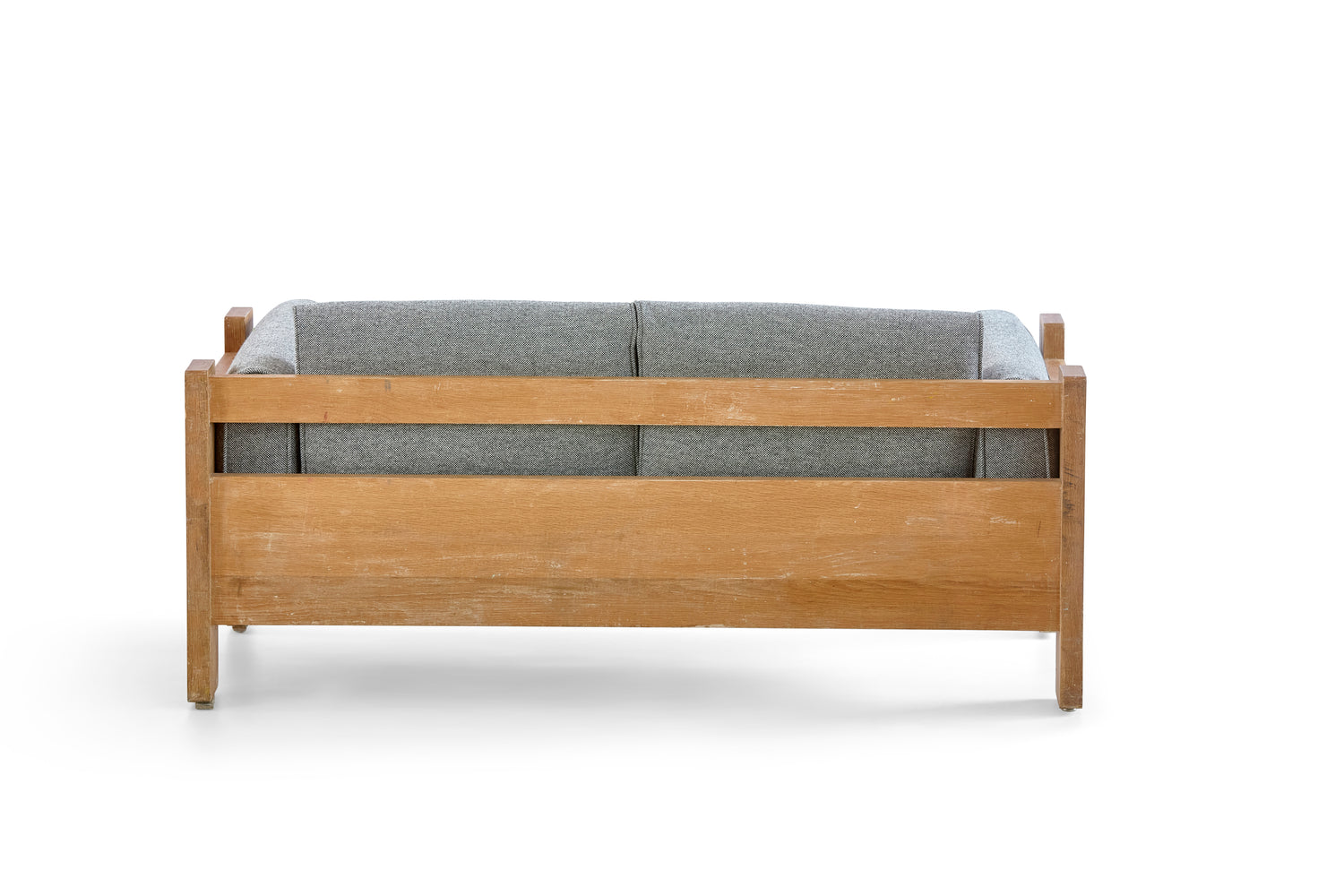 Janis Kravis Custom Settee in Solid Oak