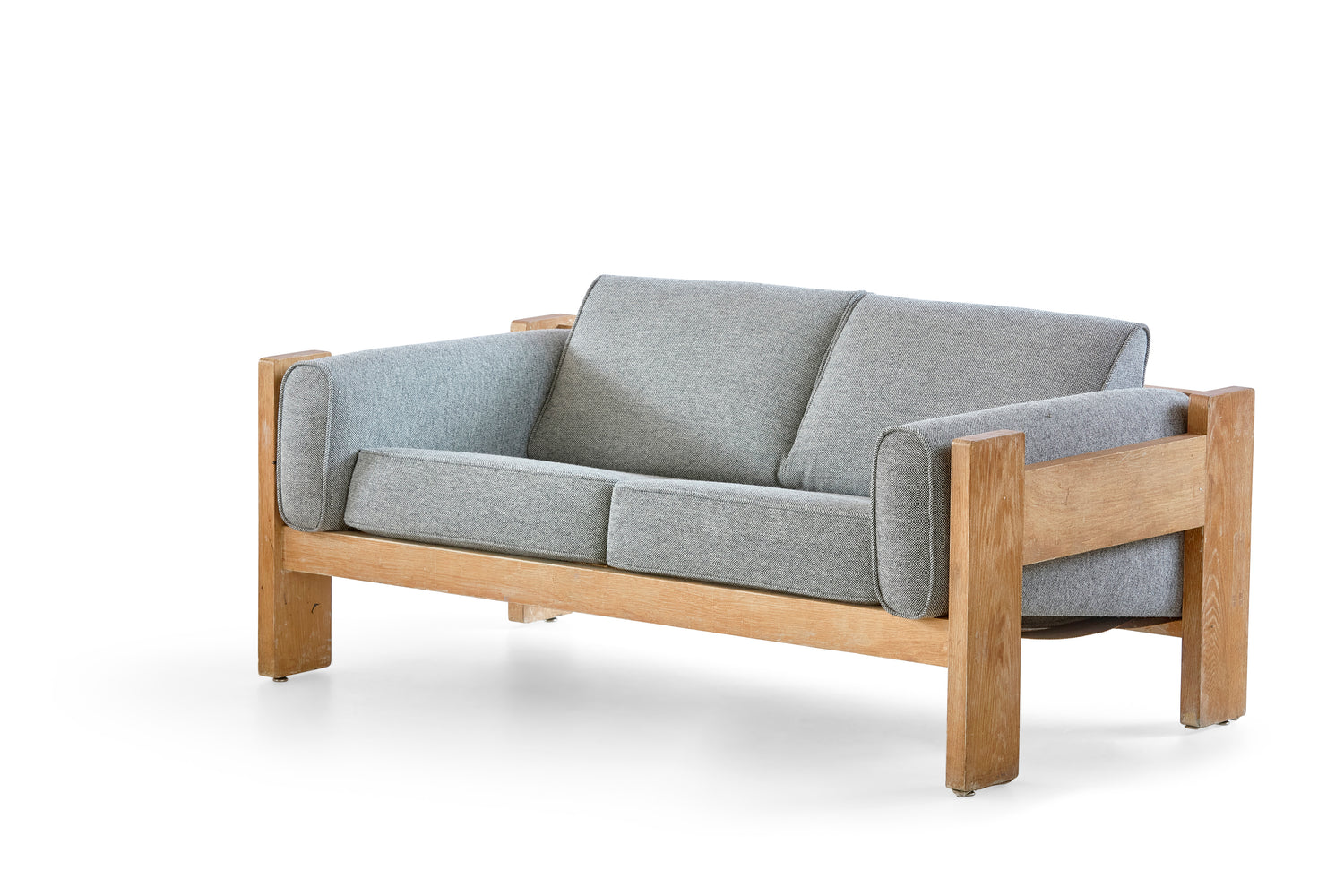 Janis Kravis Custom Settee in Solid Oak