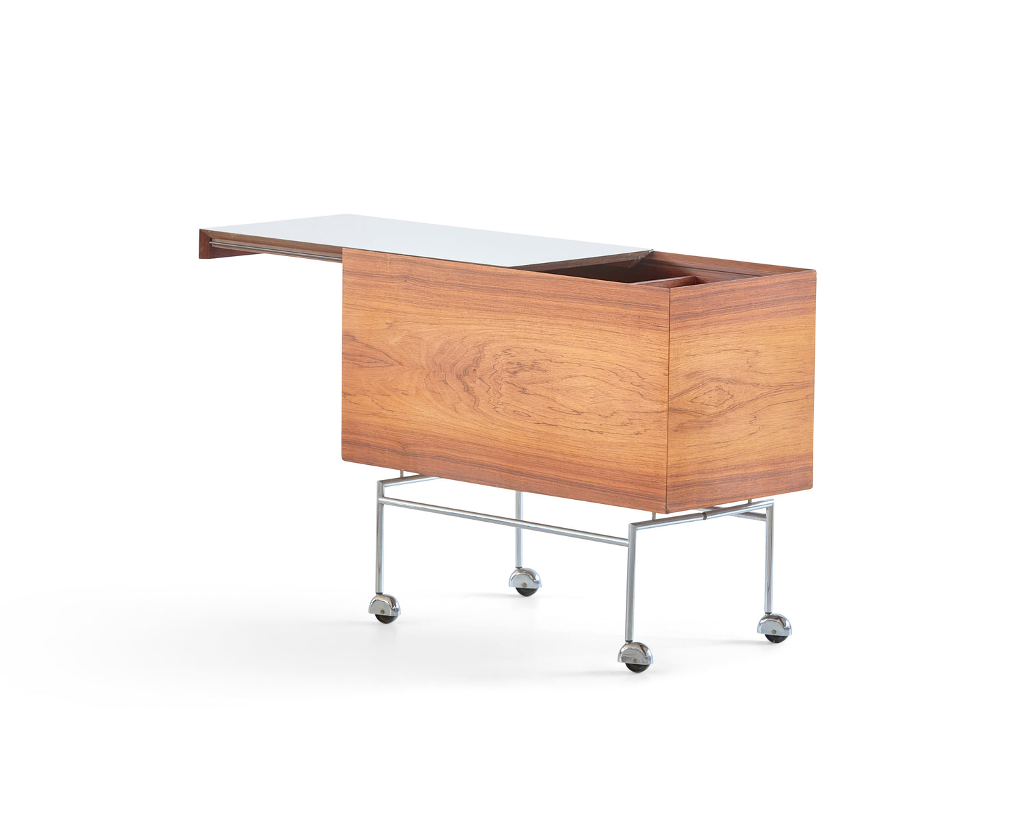 Rosewood Bar Cart by Poul Nörreklit for E. Pedersen, Denmark