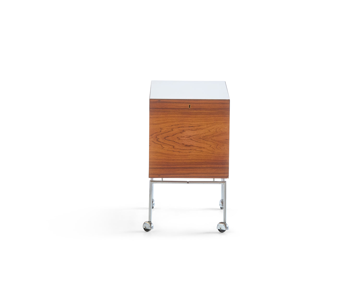 Rosewood Bar Cart by Poul Nörreklit for E. Pedersen, Denmark