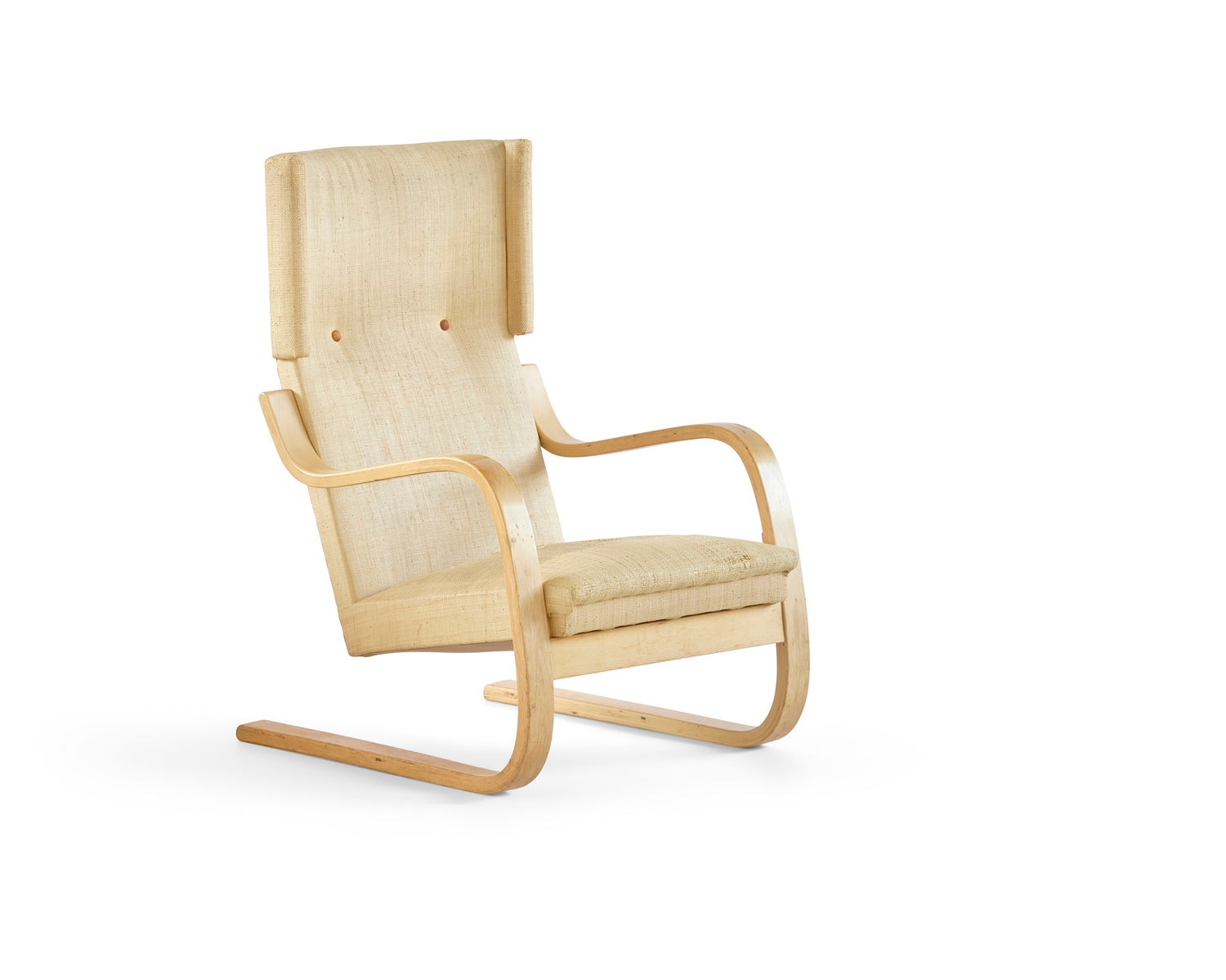 Pair of Alvar Aalto Model 36/ 401 High Back Lounge Chairs