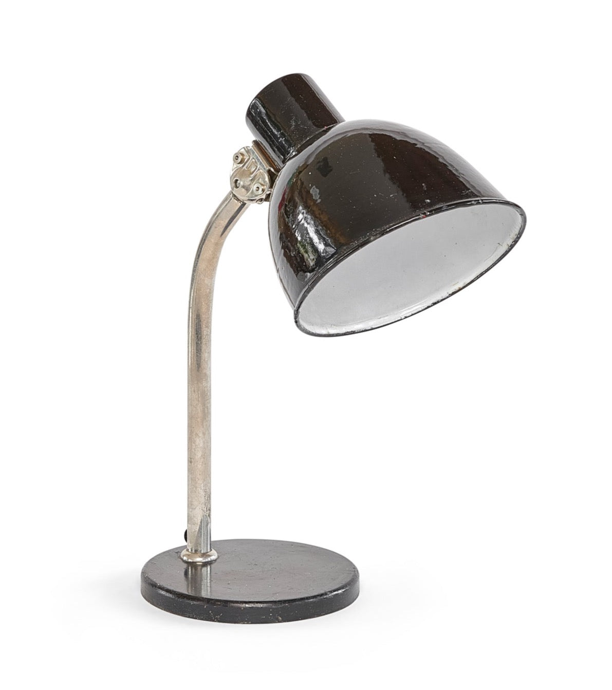 Early Paavo Tynell 5307 Enamelled Metal Table Lamp for Taito 1930&
