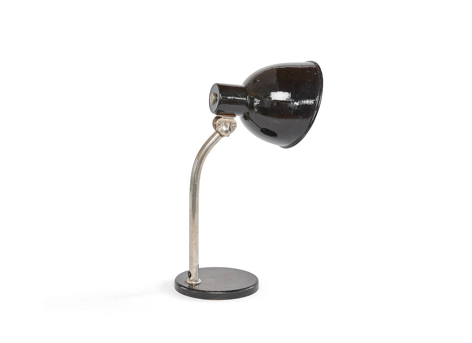 Early Paavo Tynell 5307 Enamelled Metal Table Lamp for Taito 1930&