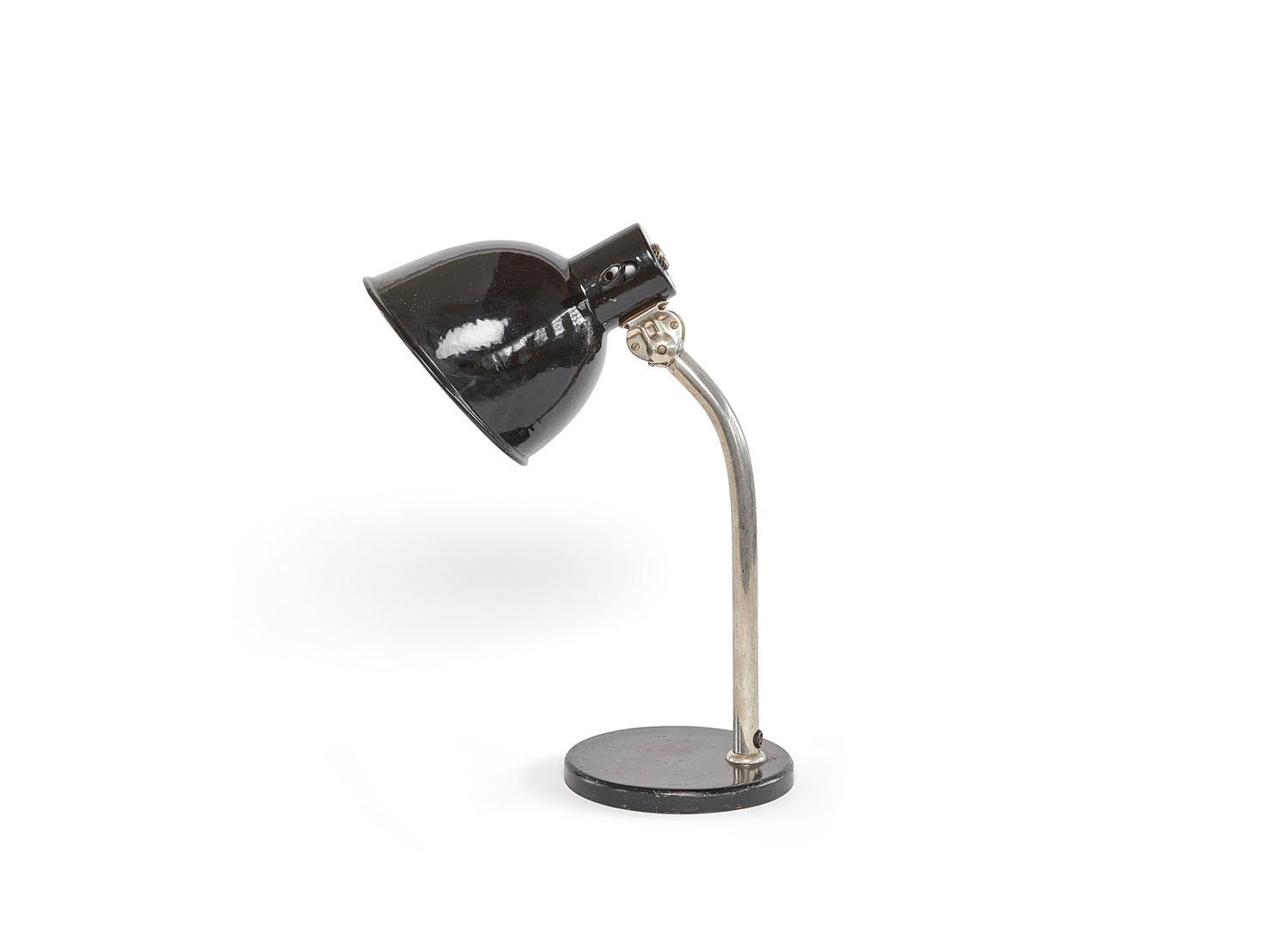 Early Paavo Tynell 5307 Enamelled Metal Table Lamp for Taito 1930&
